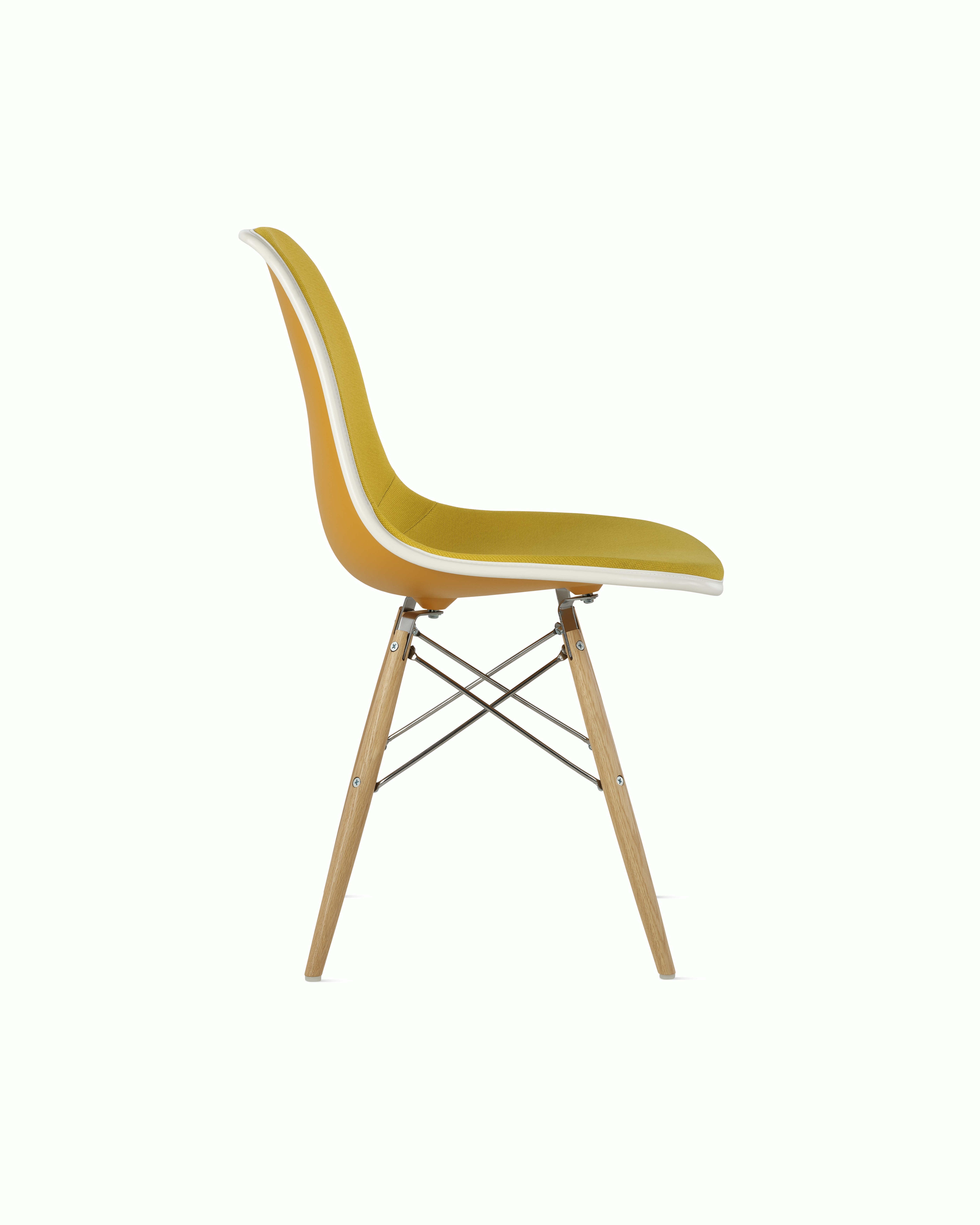 Eames Upholstered Molded Plastic Side Chair