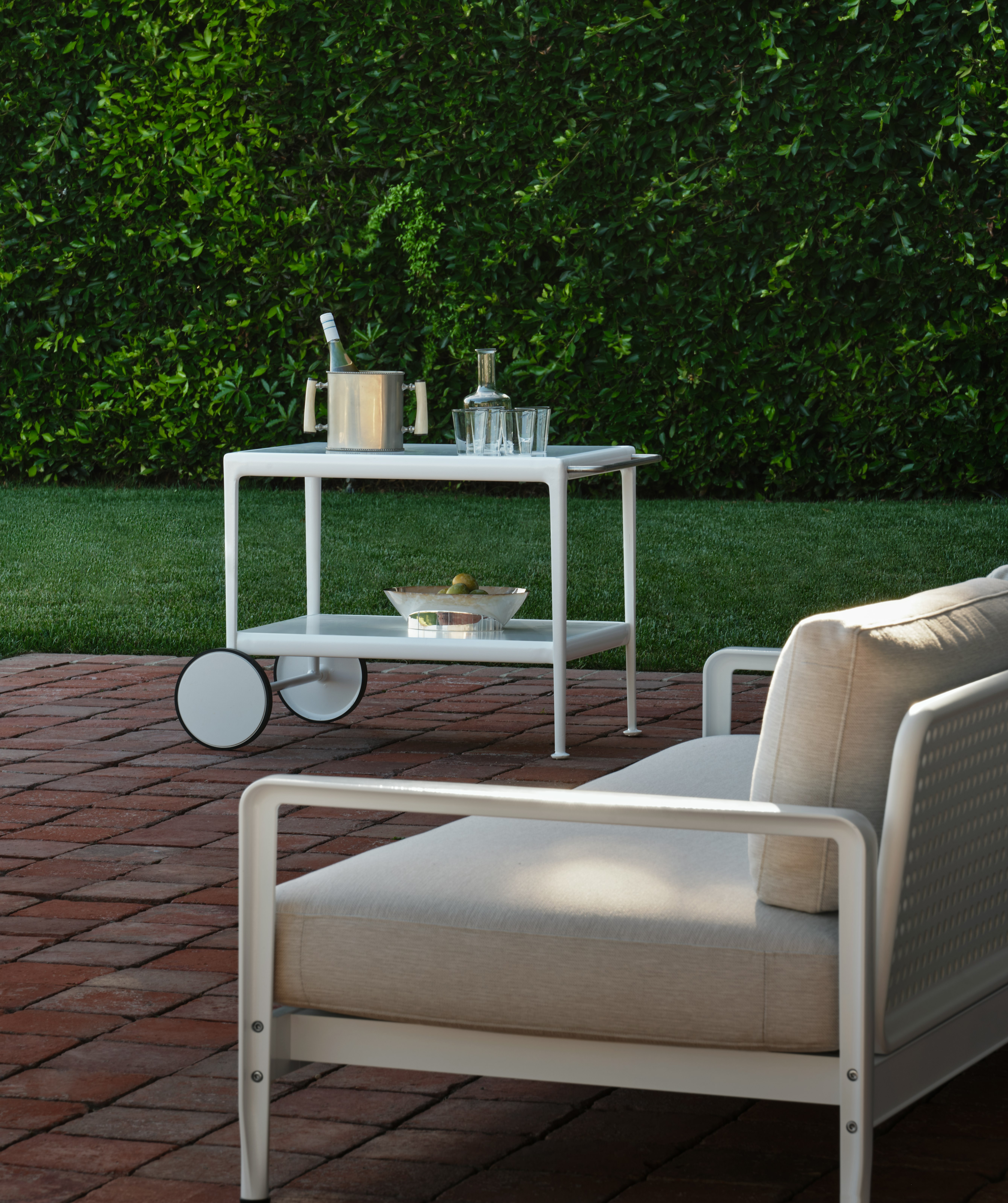 1966 Porcelain Serving Cart