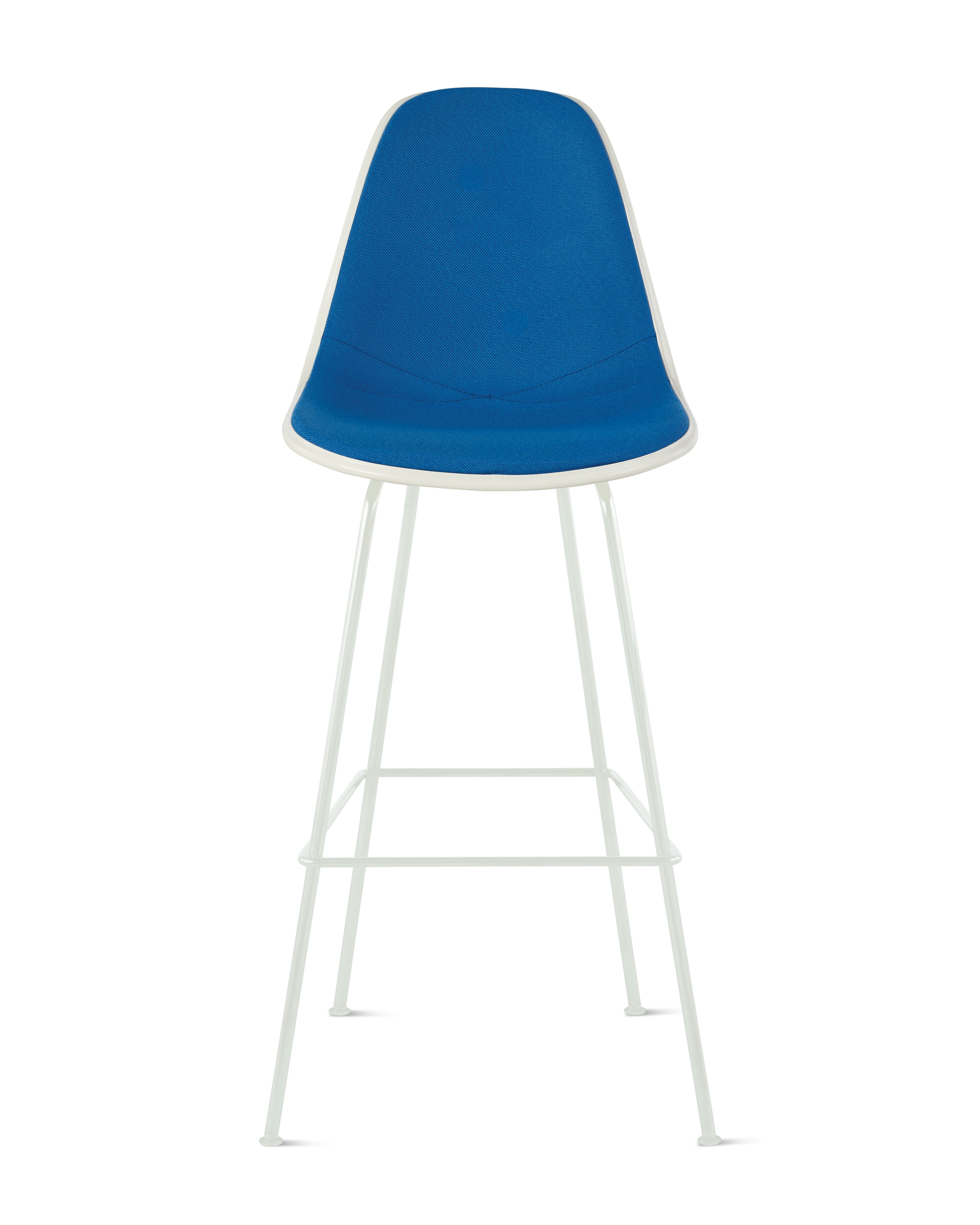 Eames Upholstered Molded Plastic Stool