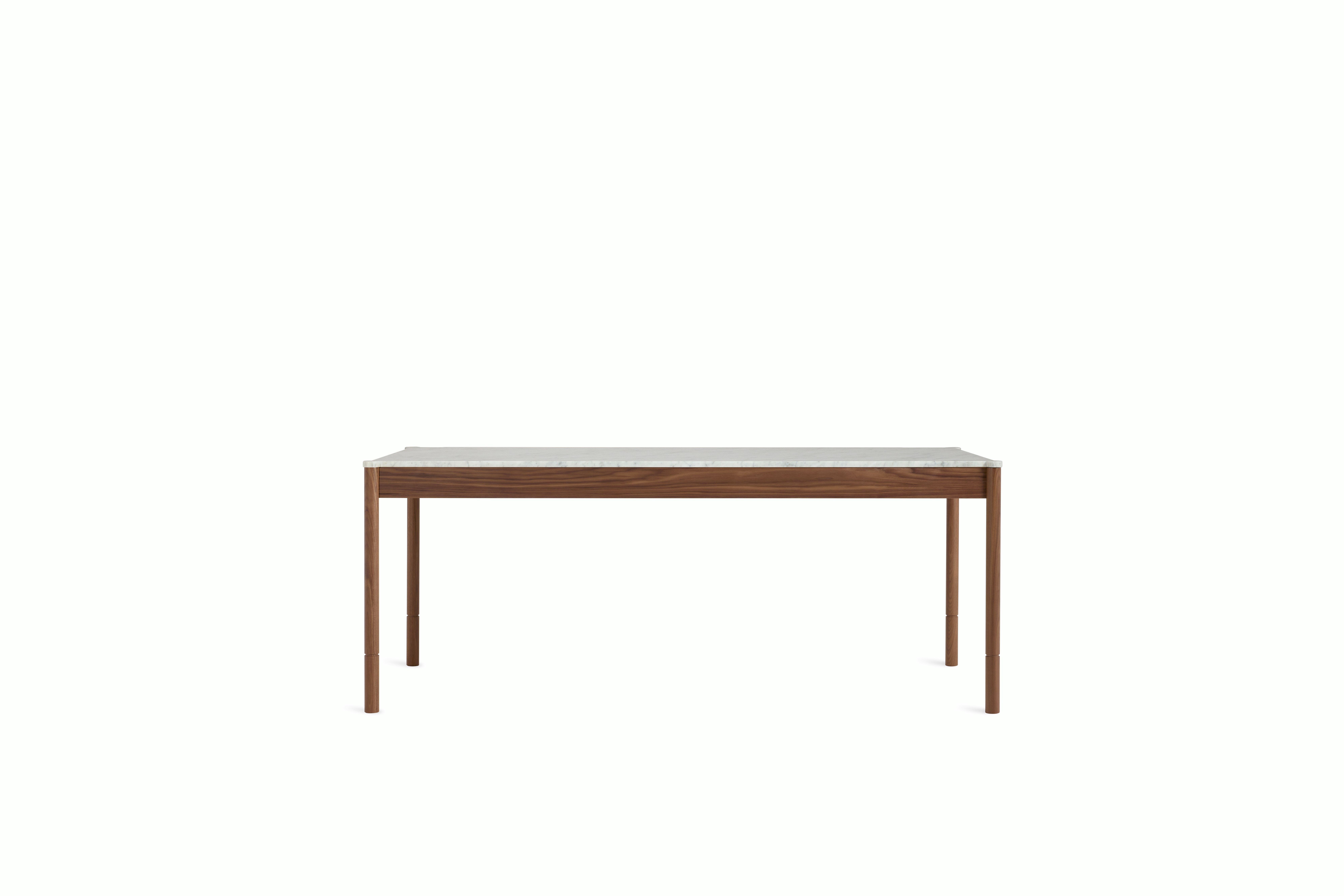 Morrison Dining Table - 76",  Walnut,  Carrara