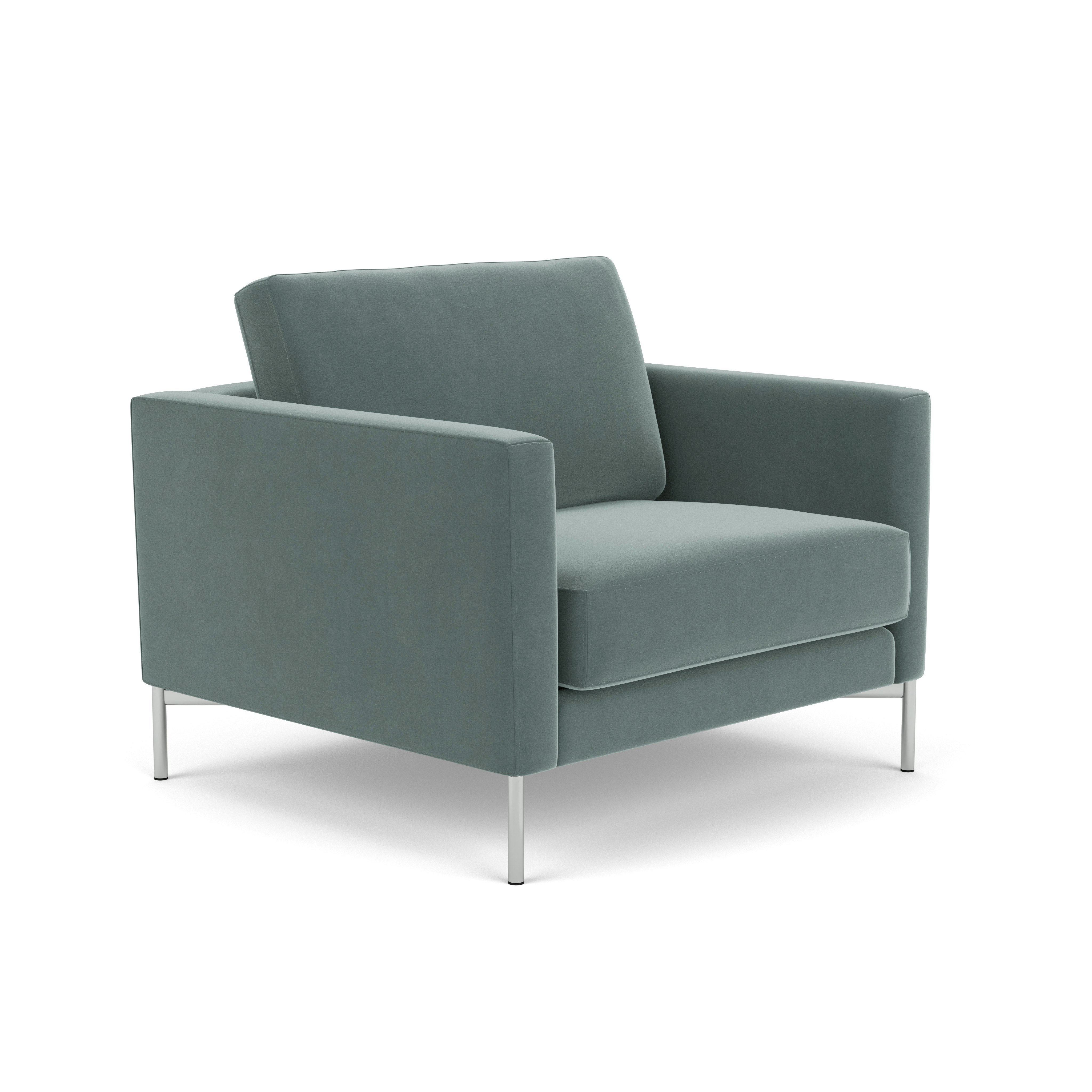 Divina Lounge Chair - Standard,  Knoll Velvet,  Swan