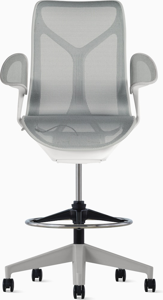 Cosm Stool Mid Back Leaf Arm
