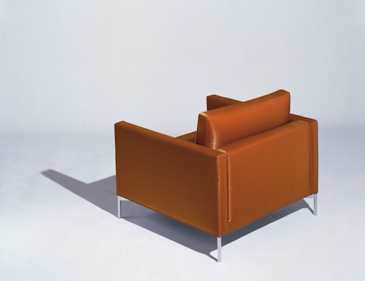 KnollStudio brown leather Divina Lounge Chair