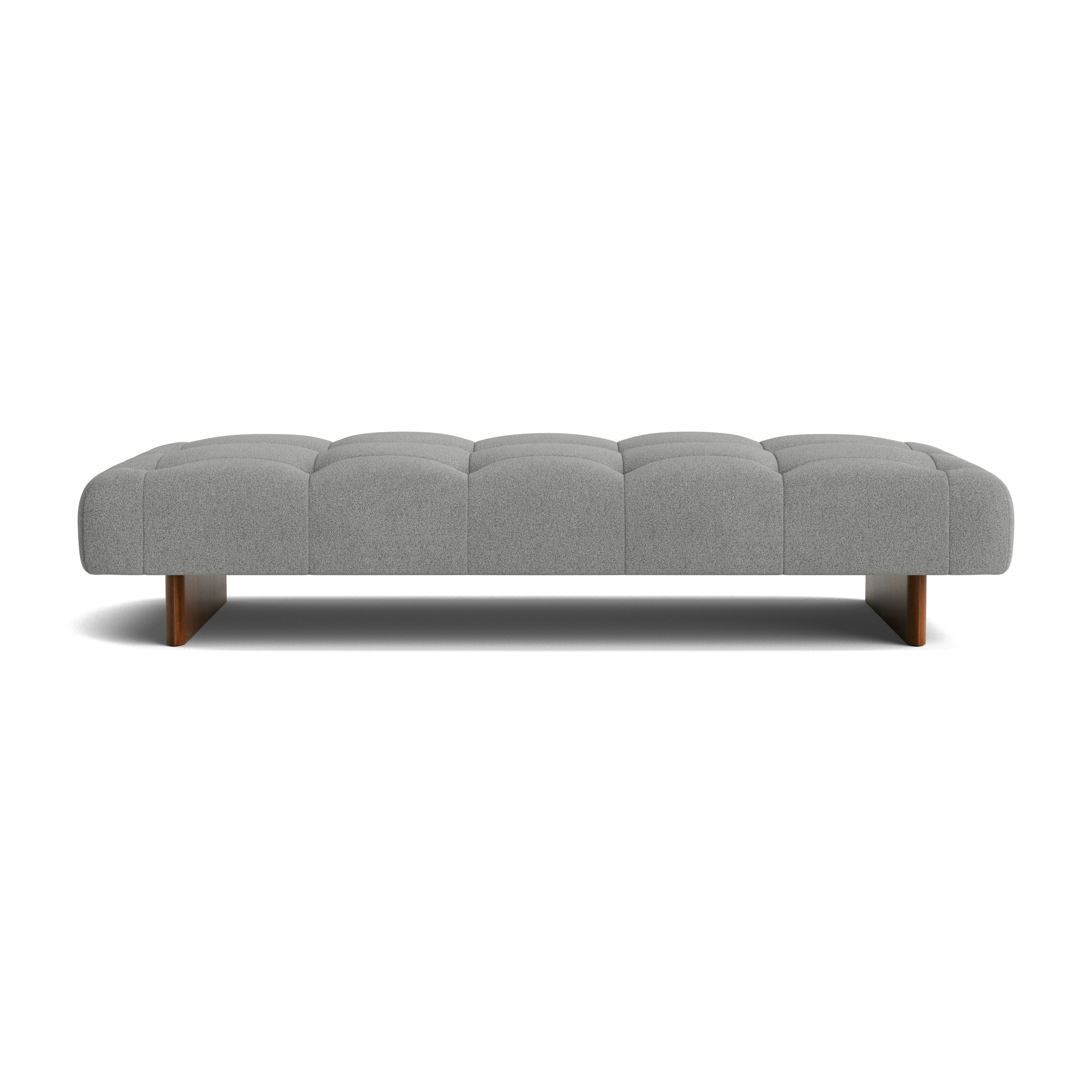 Quilton Lift Daybed - Pecora, Grey, Lacquered Walnut