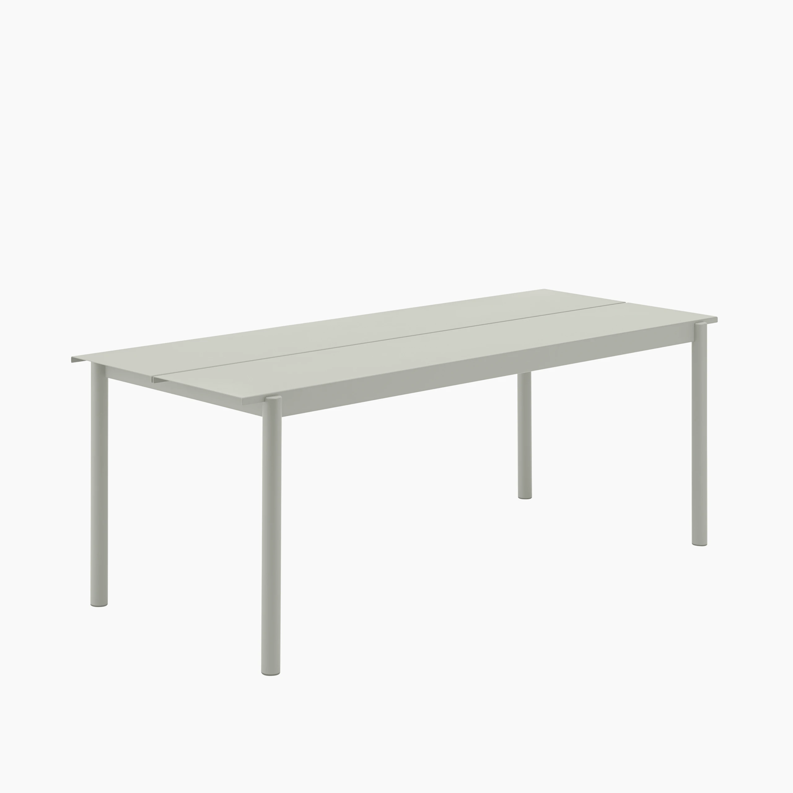 Linear steel outdoor table 200 grey Muuto
