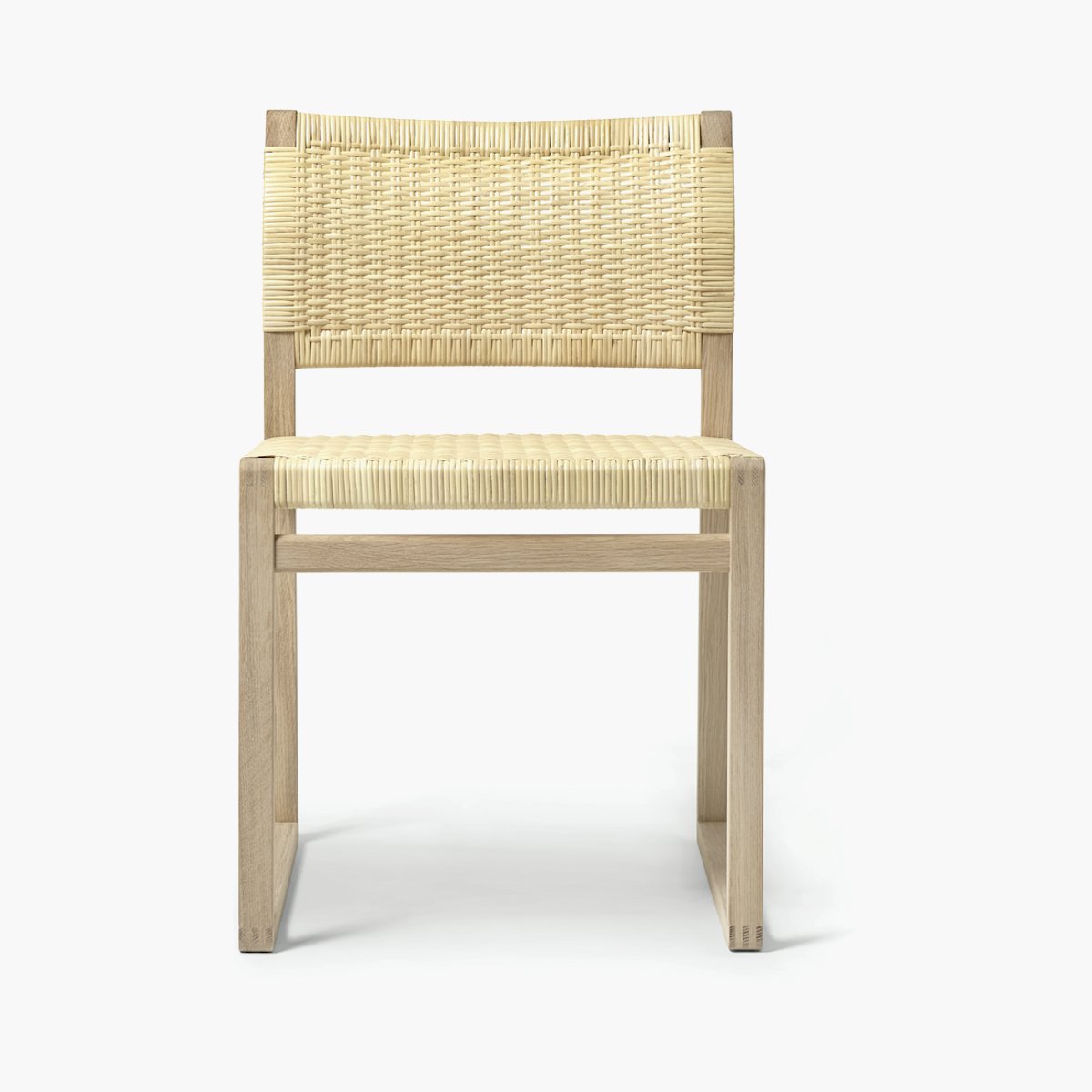 BM61 Dining Chair, Oak/Cane Wicker