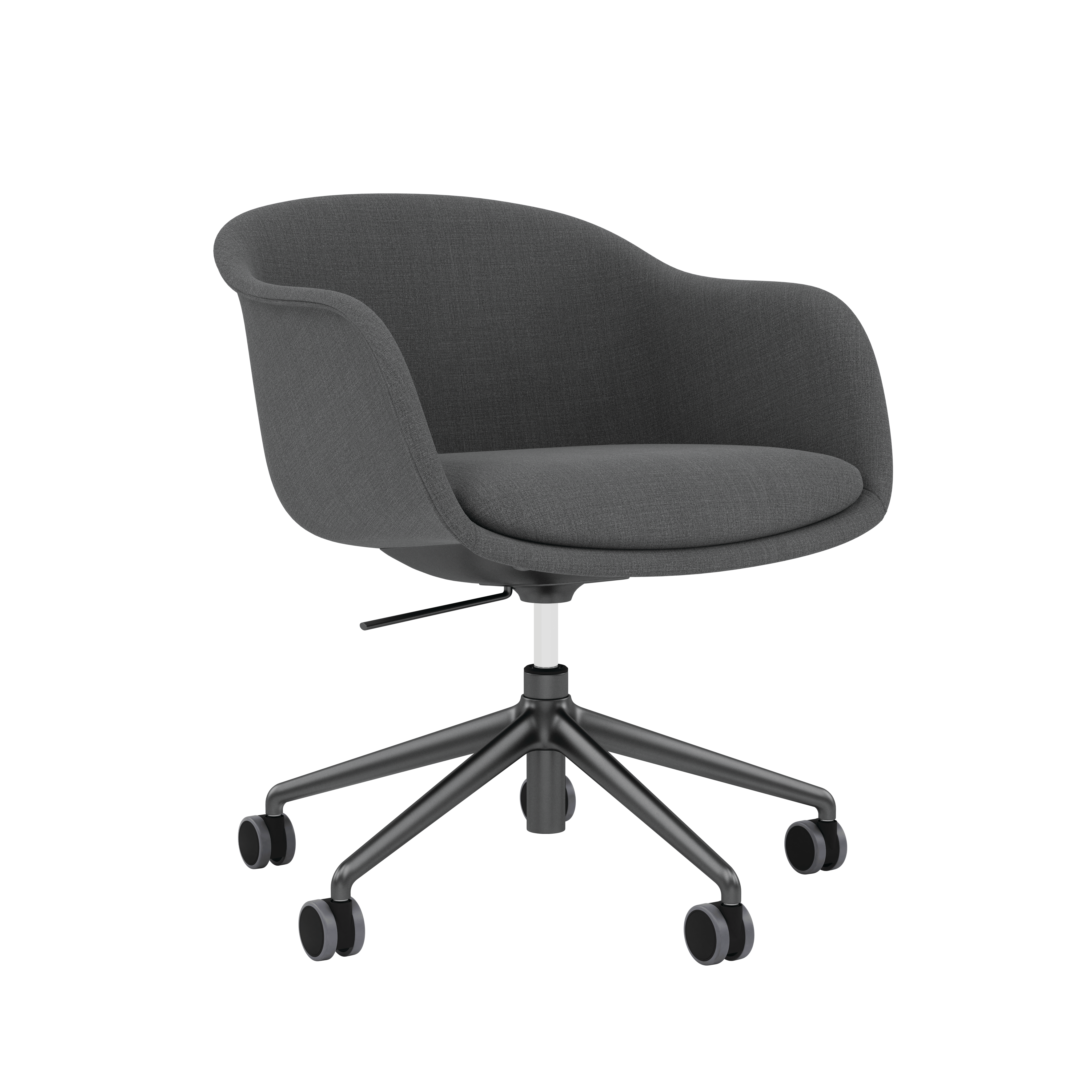 Fiber Conference Chair - Armchair,  Remix,  Dark Grey,  Black Tube