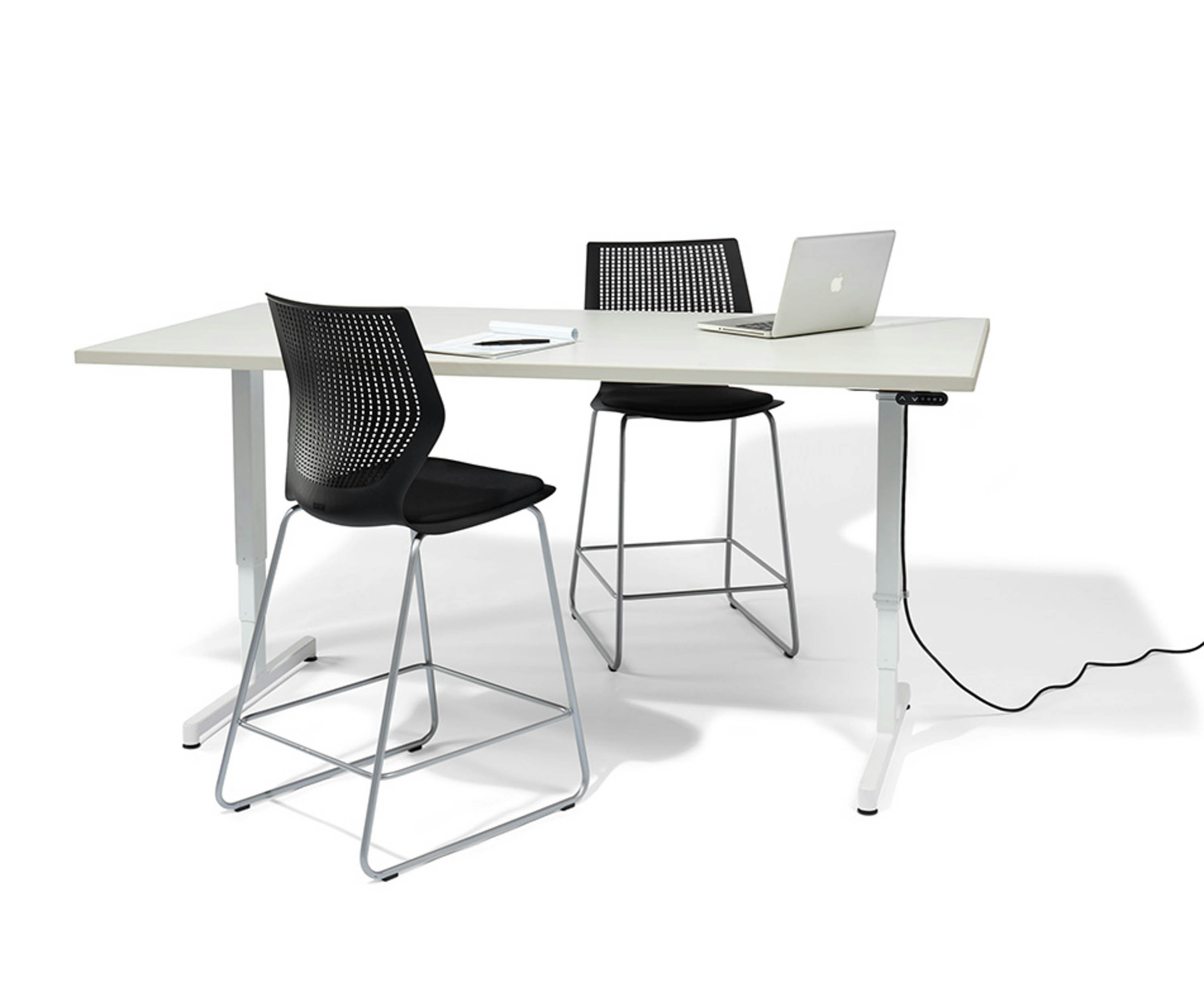 Pixel Electric Height Adjustable T-Leg Table