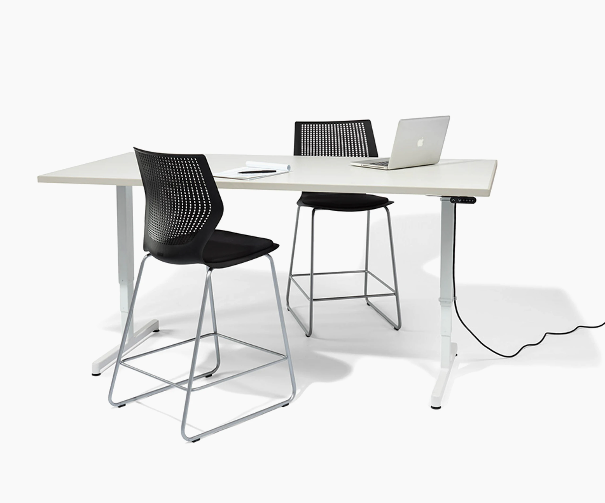Pixel Electric Height Adjustable T-Leg Table