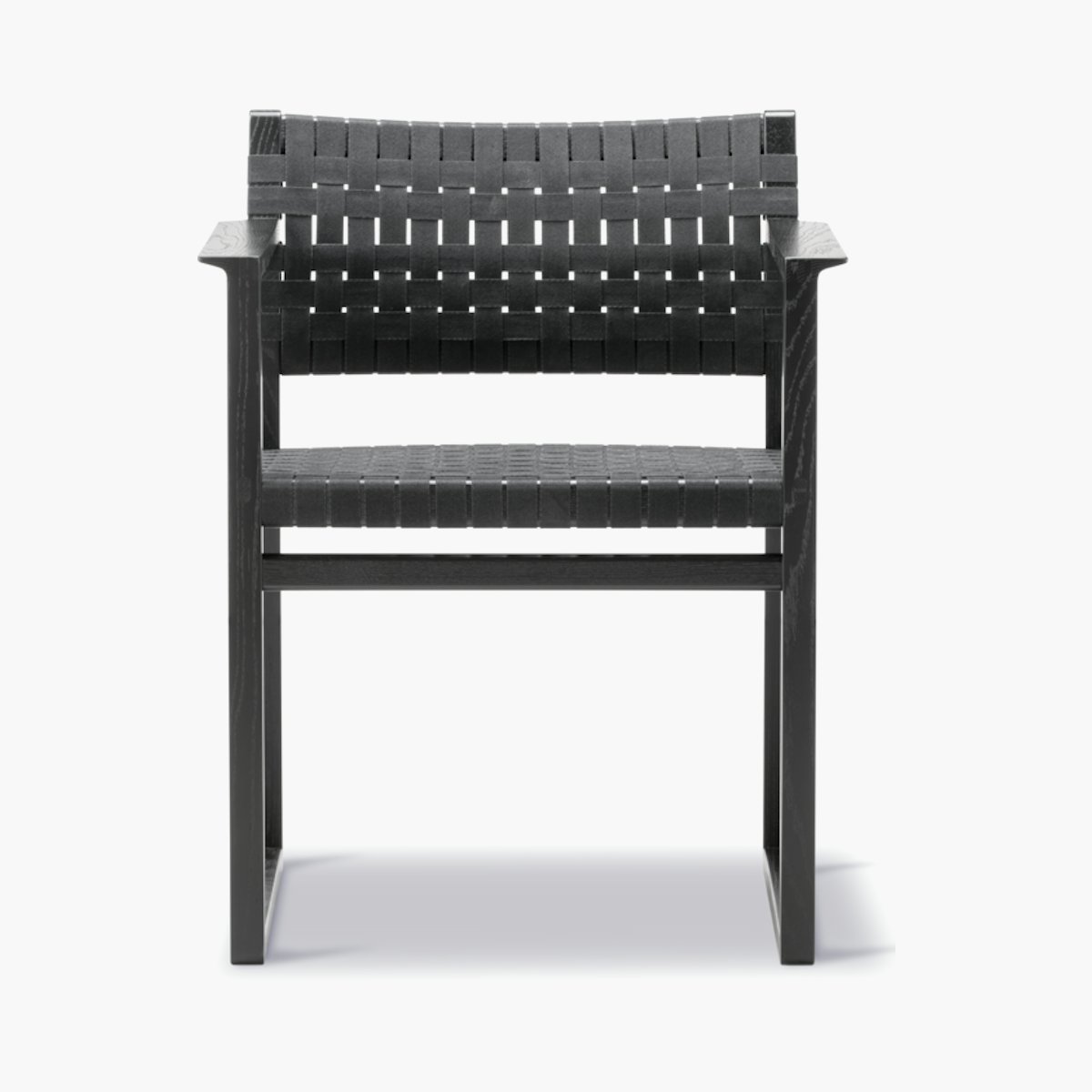 BM62 Dining Chair, Black/Black Webbing