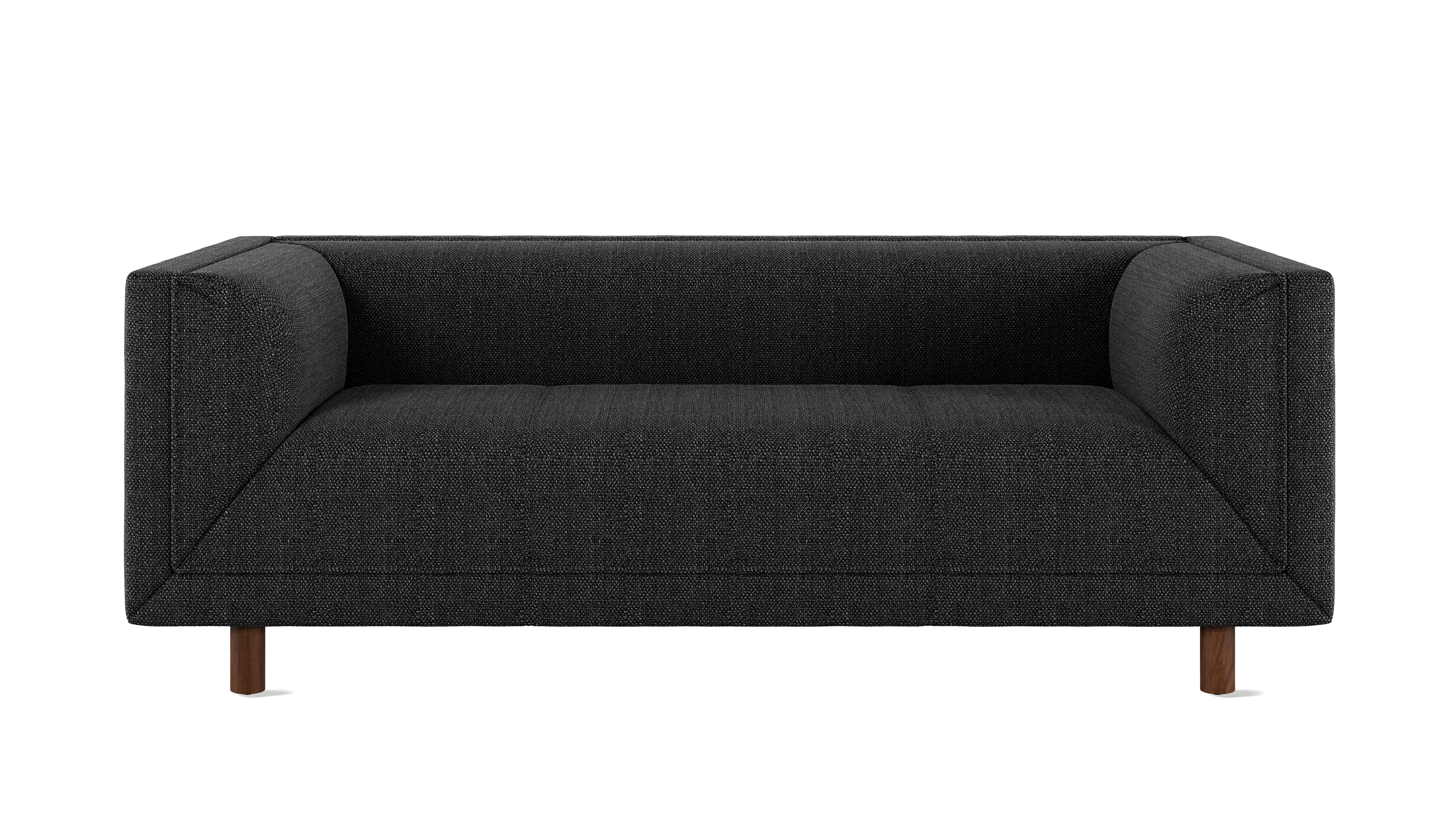 Rolled Arm Sofa 72,  Capri,  Graphite,  Walnut