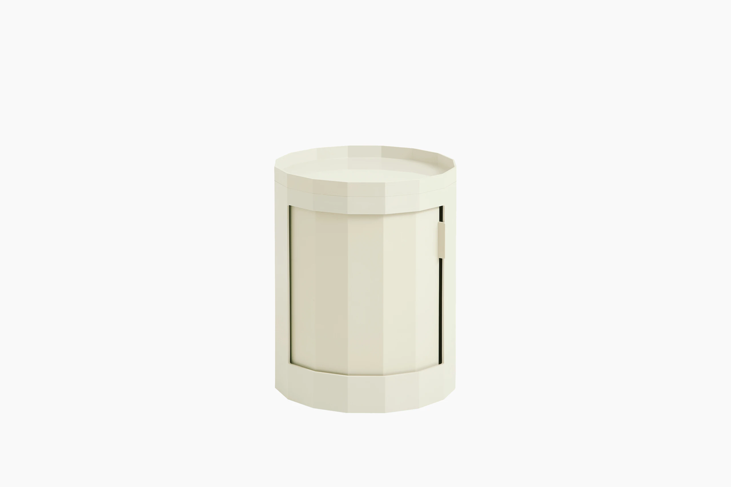 Facet Storage Cabinet - Short, Eggshell