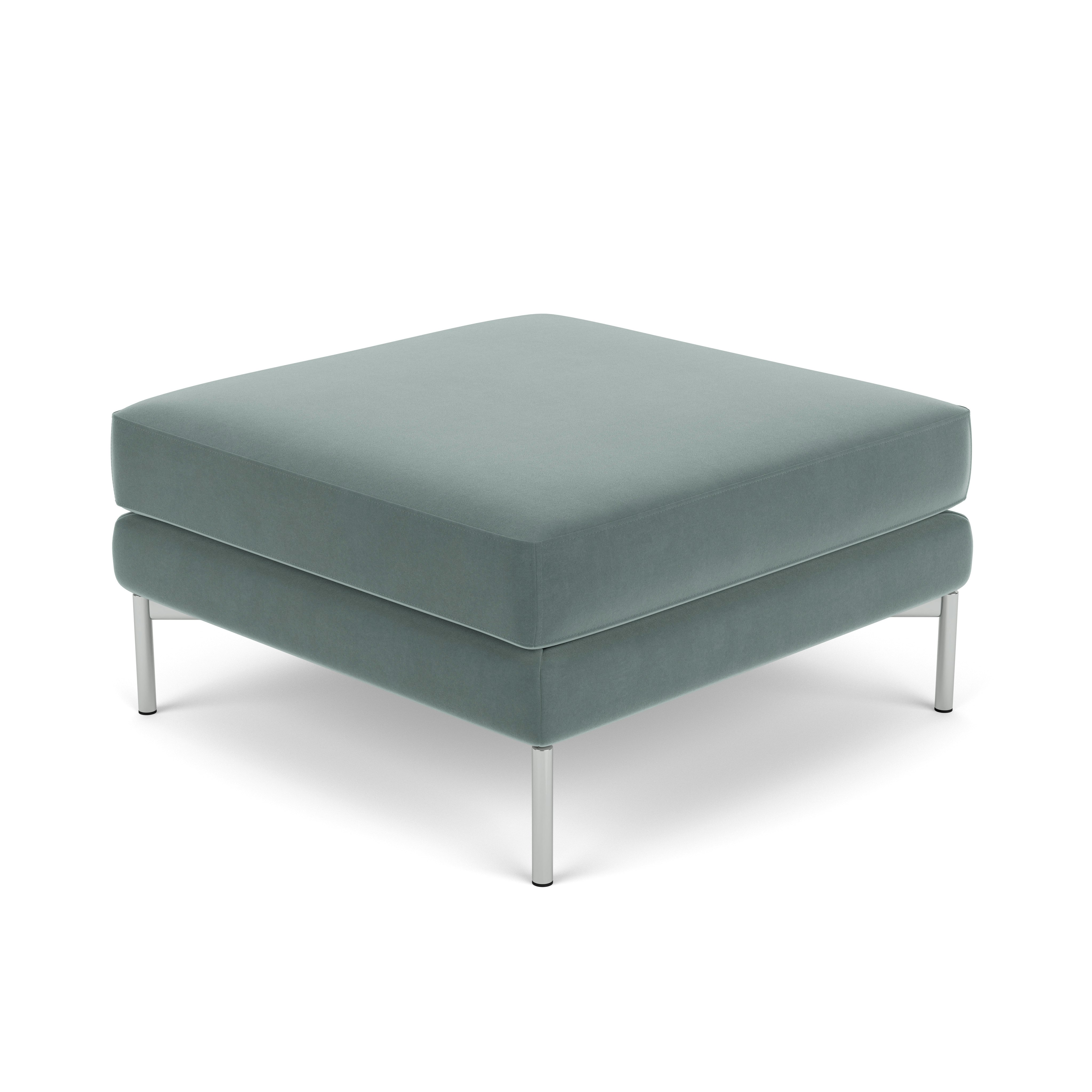 Divina Ottoman - Knoll Velvet,Swan