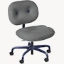 Morrison Hannah Task Chair - Without Arms,  Hourglass,  Iron,  Iris,  Soft Caster FSC Certified