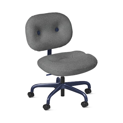 Morrison Hannah Task Chair - Without Arms,  Hourglass,  Iron,  Iris,  Soft Caster FSC Certified Morrison Hannah Task Chair - Without Arms,  Hourglass,  Iron,  Iris,  Soft Caster FSC Certified