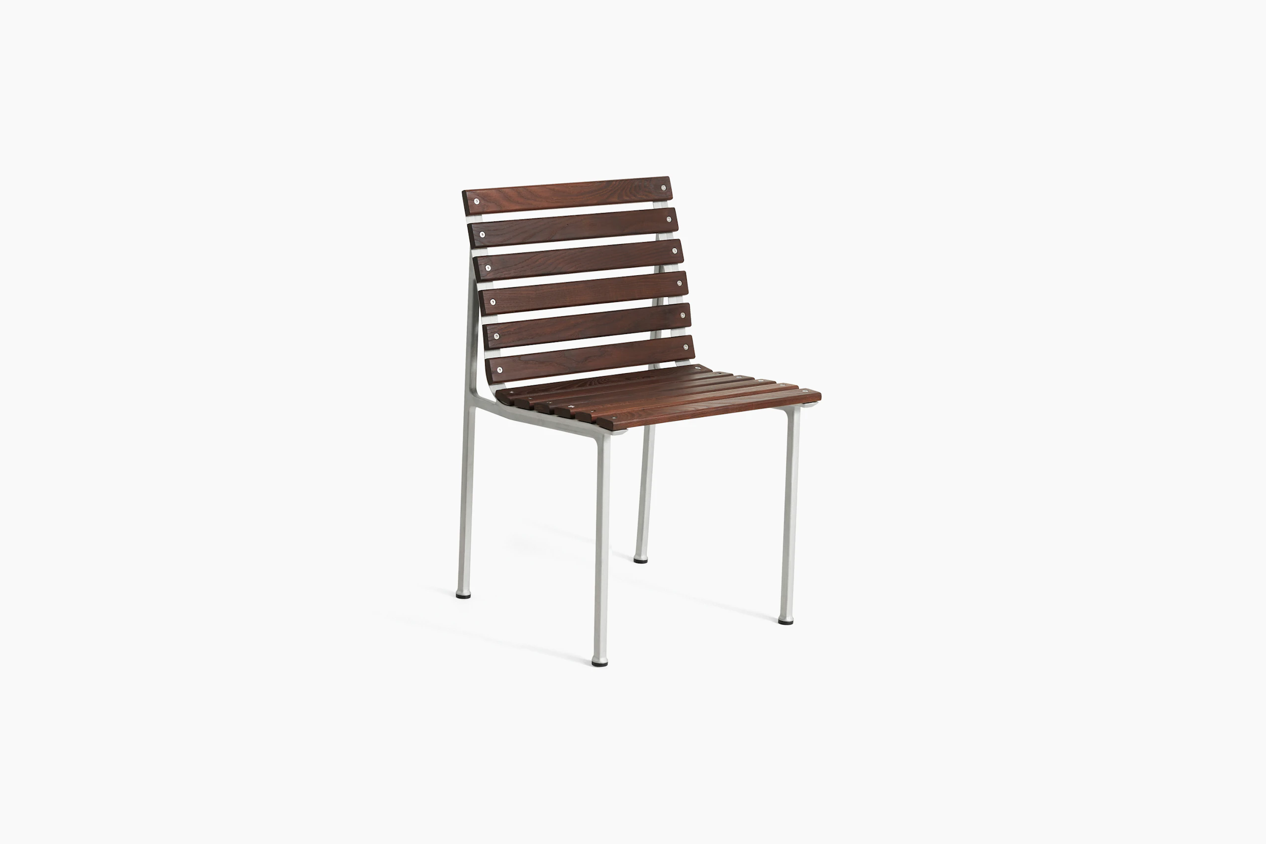 Traverse Side Chair - Heat Treated Ash, Lacquered Aluminum Frame