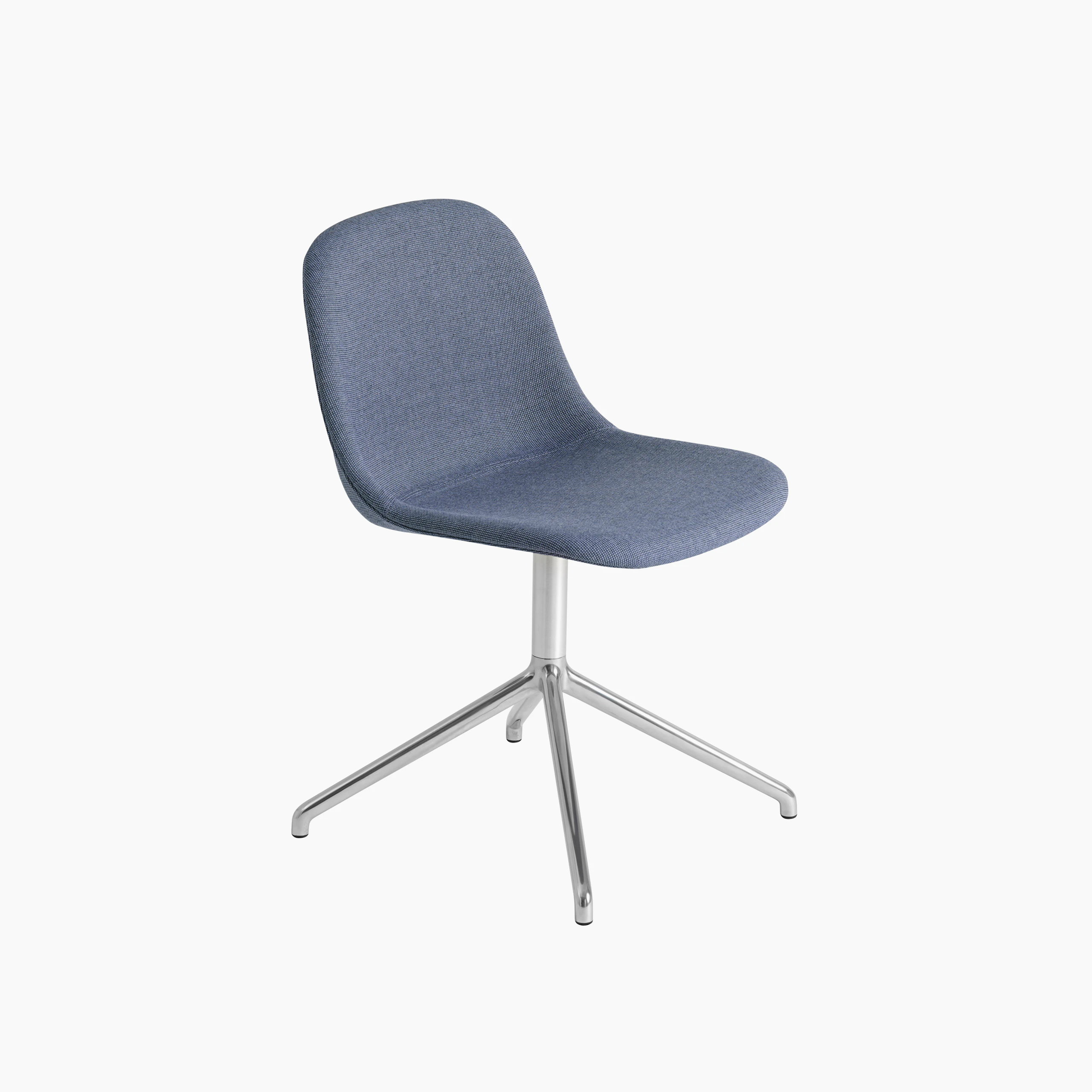 Fiber side chair swivel base polished alu grey sabi 631