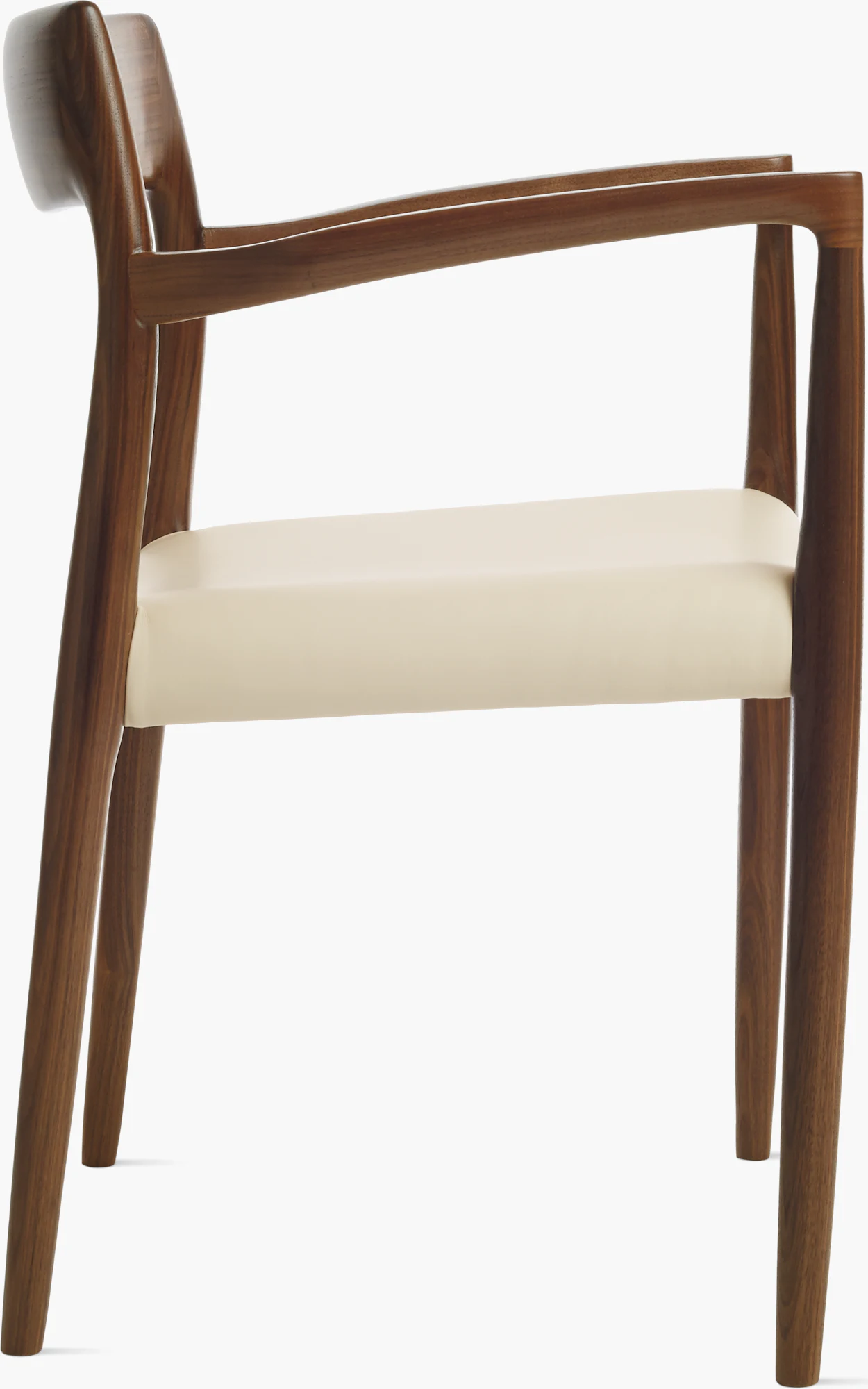 Moller Model 57 armchair arm and seat angle view