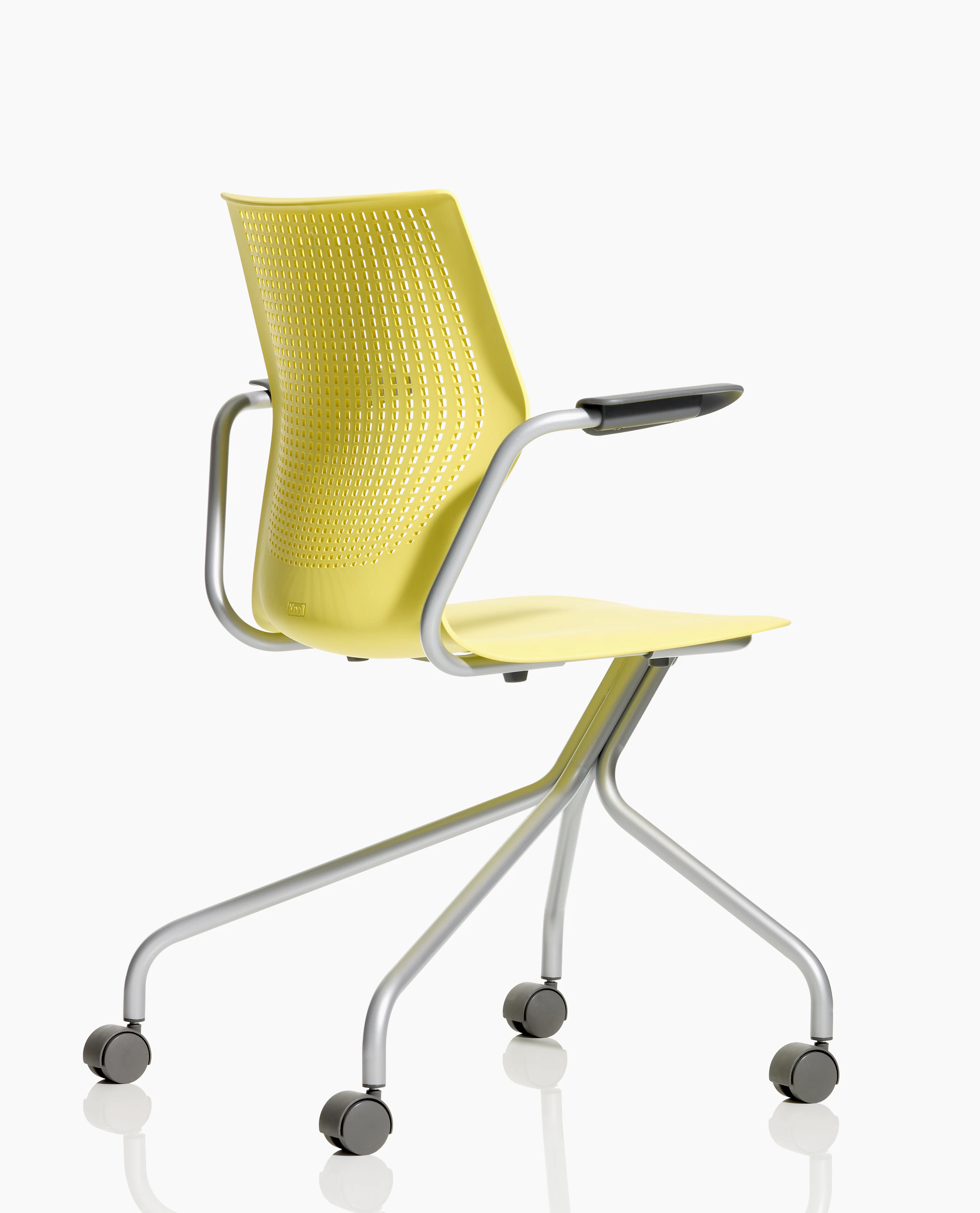 MultiGeneration by Knoll yellow Stacking Chair