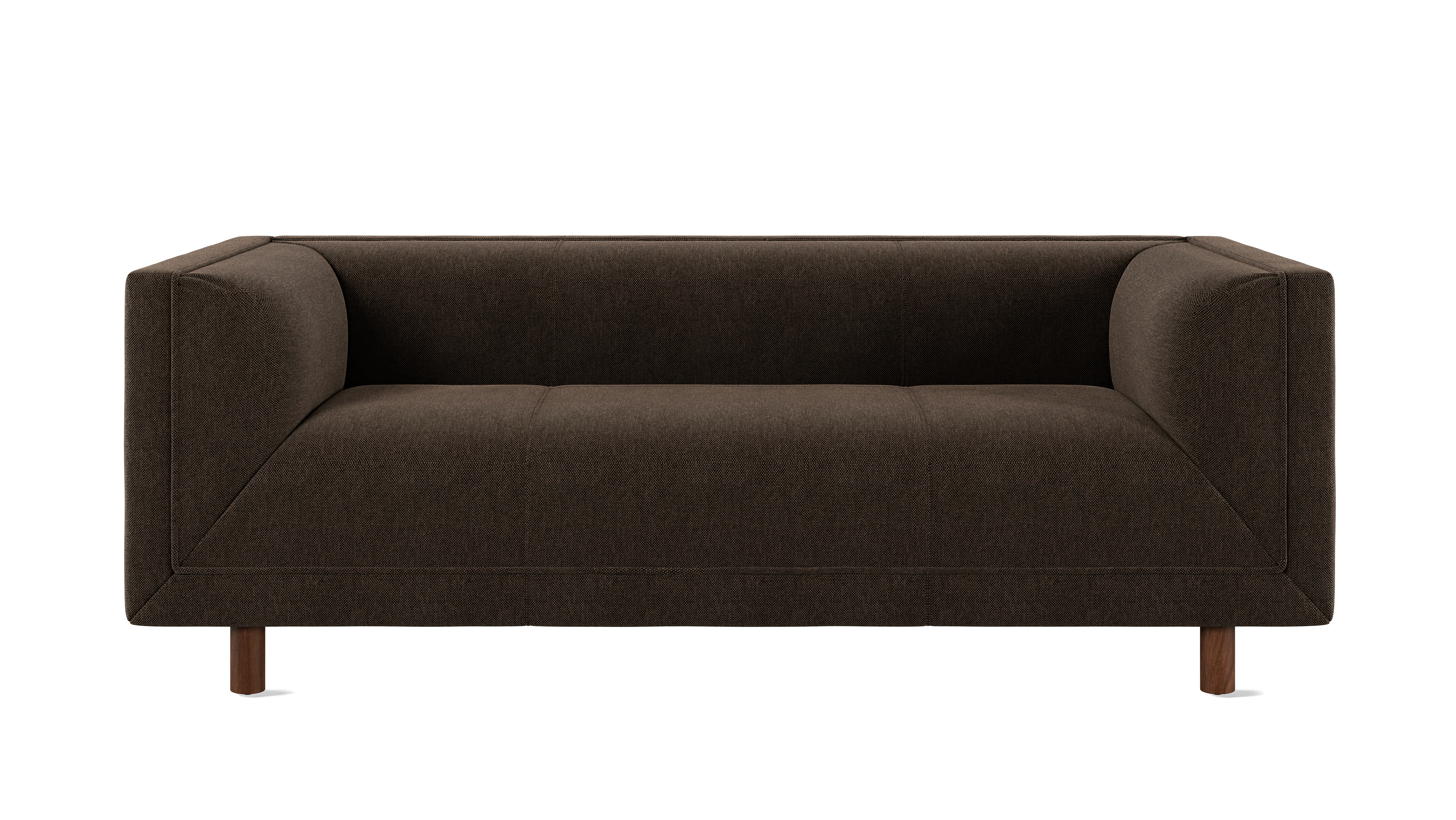 Rolled Arm Sofa 72,  Mode Hollow,  Walnut