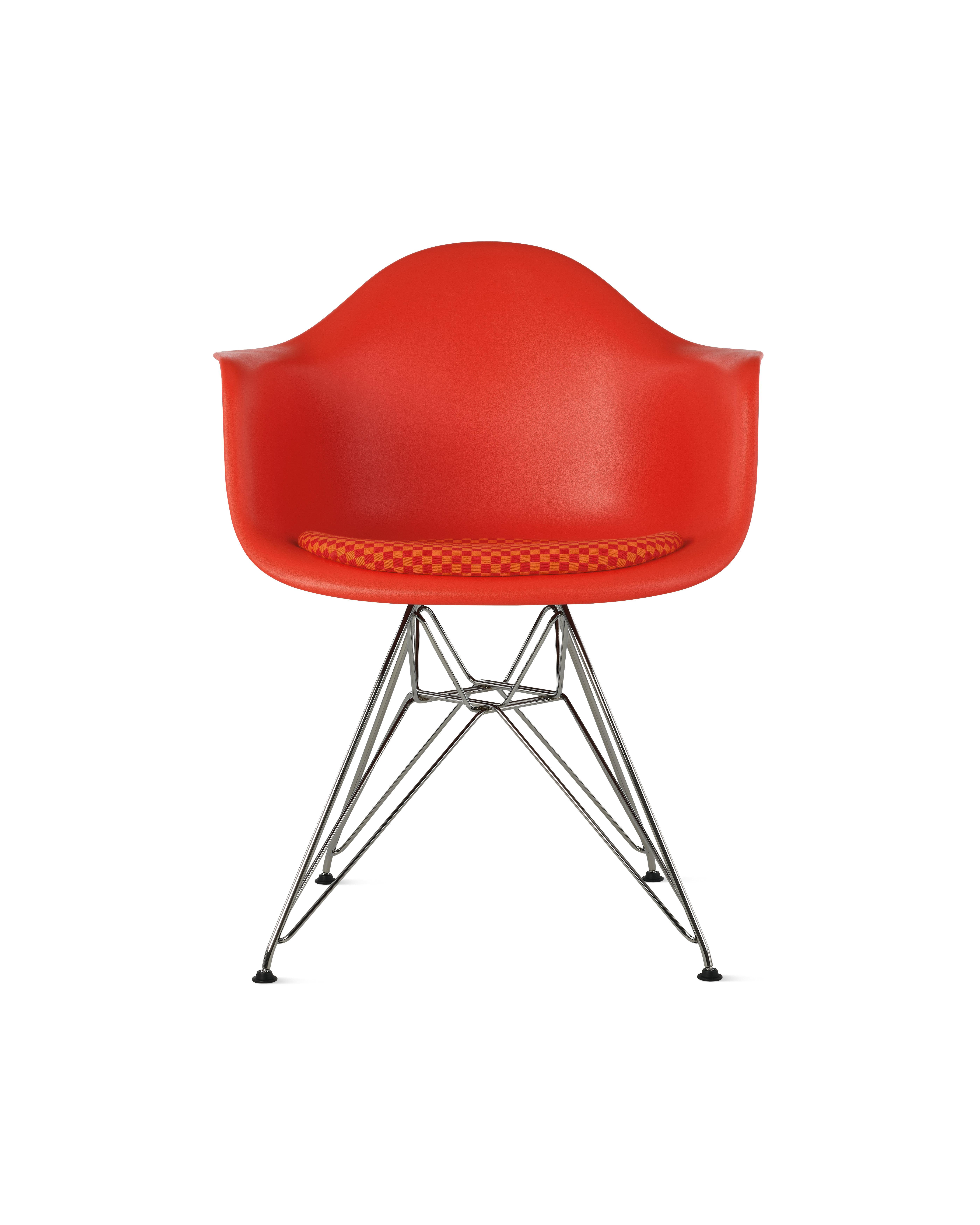 Eames Molded Plastic Armchair with Seat Pad