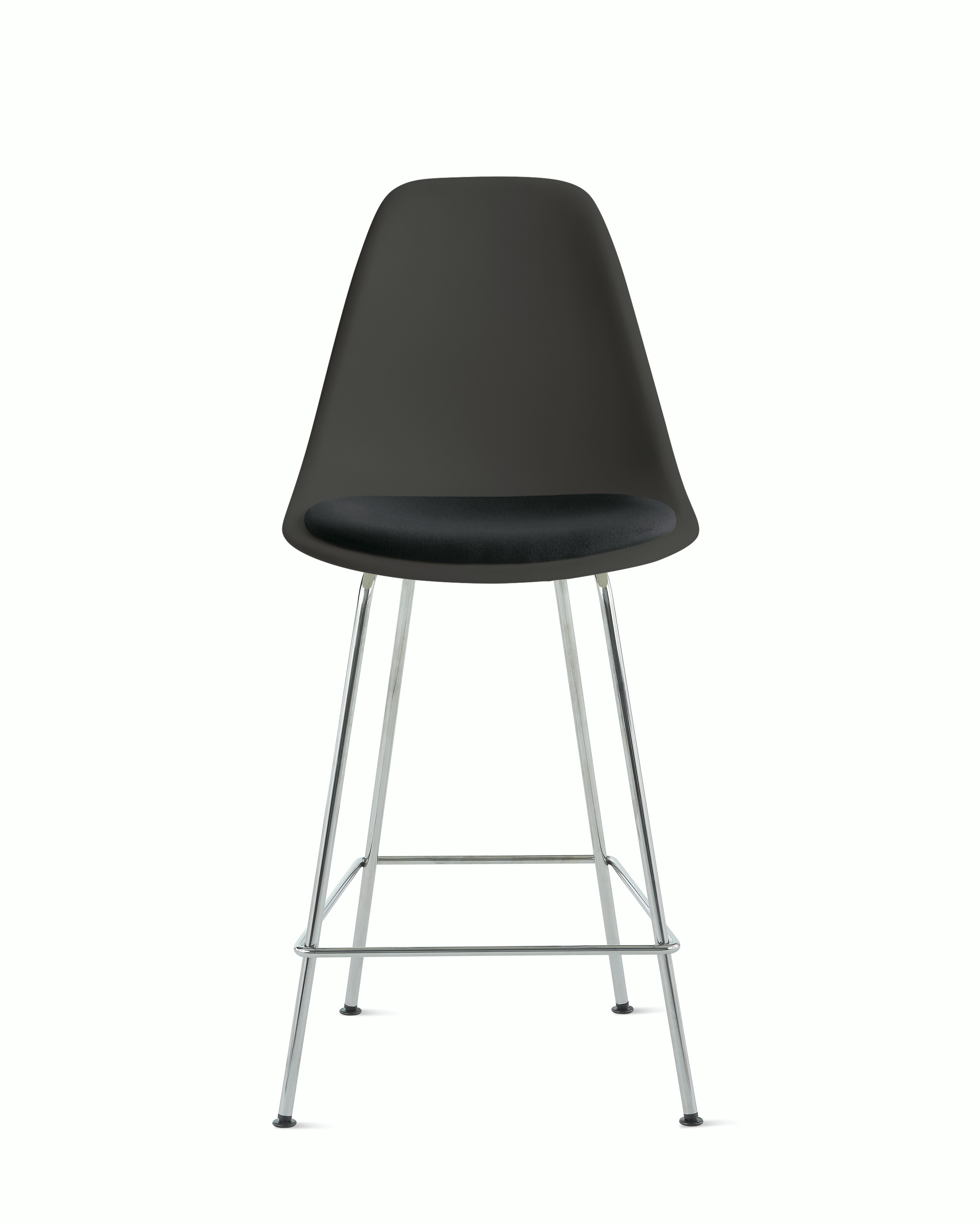 Eames Molded Plastic Stool with Seat Pad