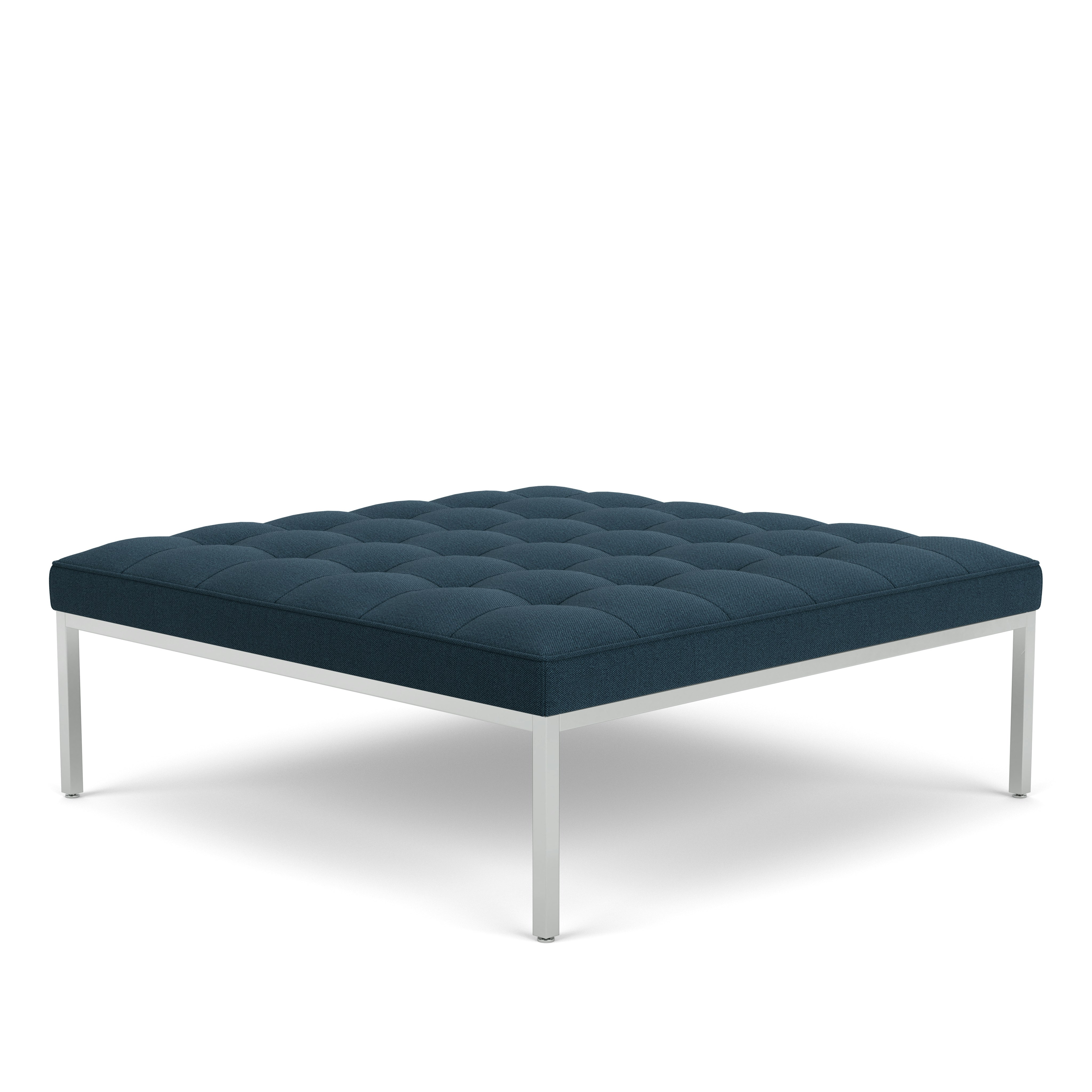 Florence Knoll Square Bench - Small, Square, Hourglass, Indigo