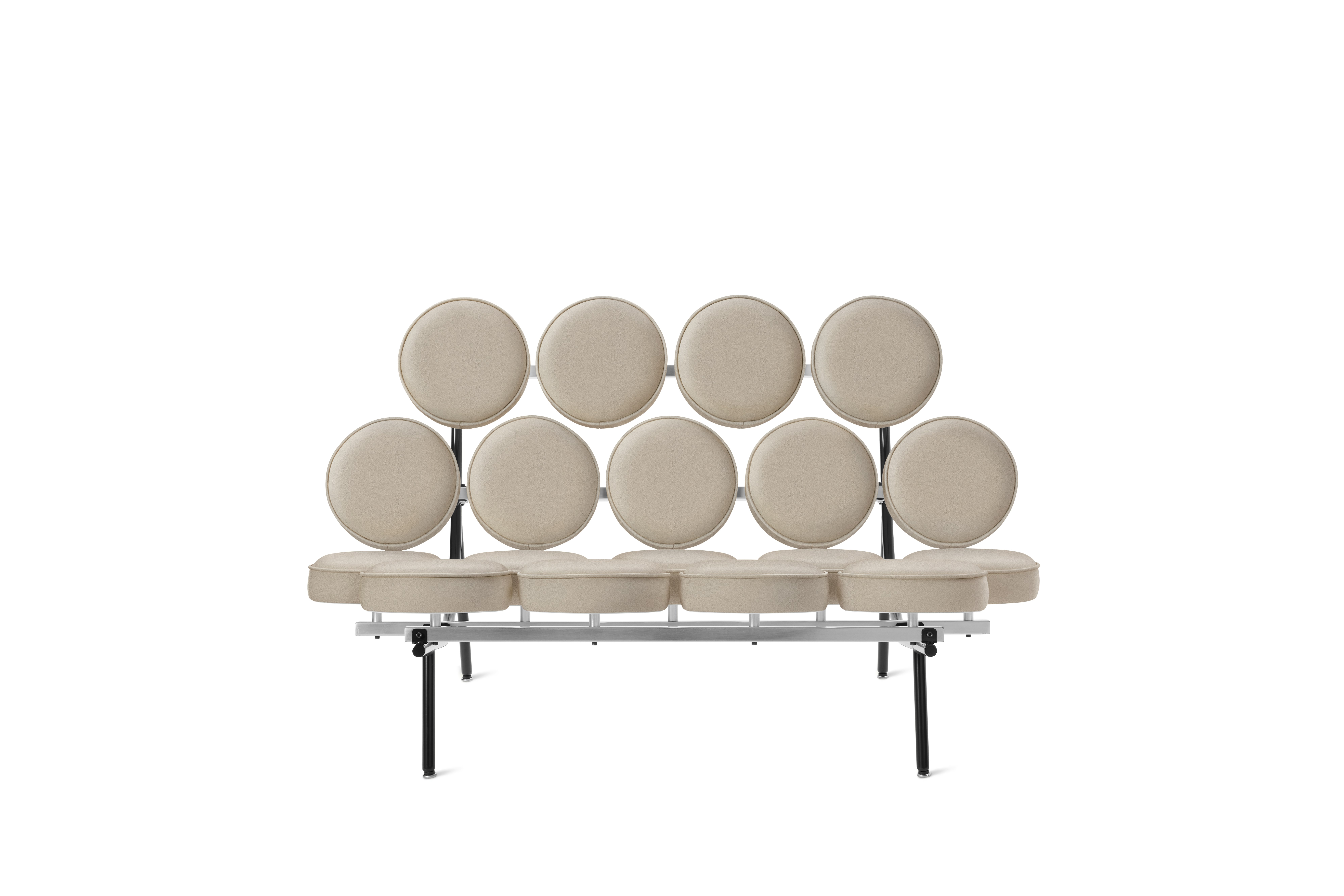Nelson Marshmallow Sofa - Prone Leather,  Timbre