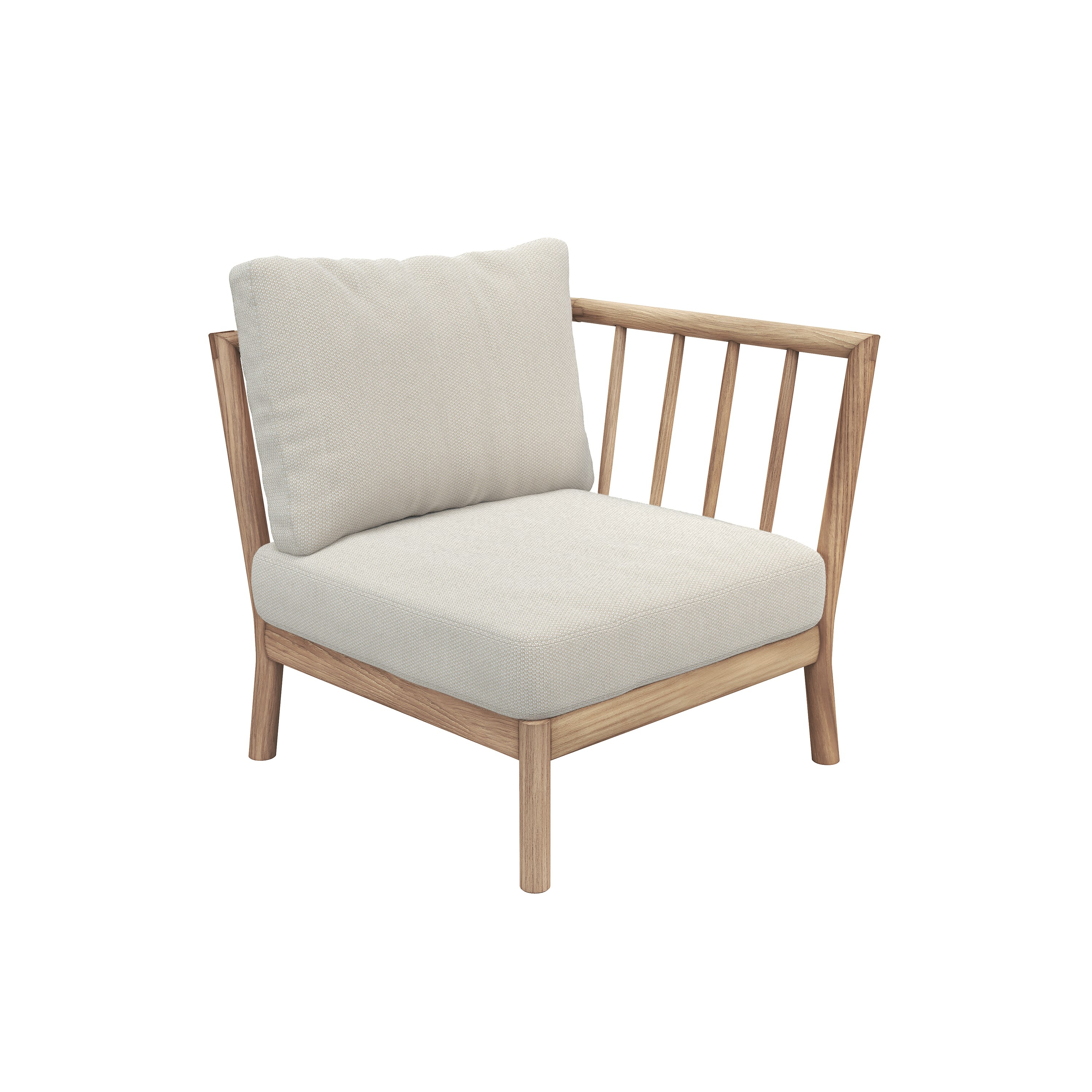 Tradition Outdoor End Seat Module - Light Sand