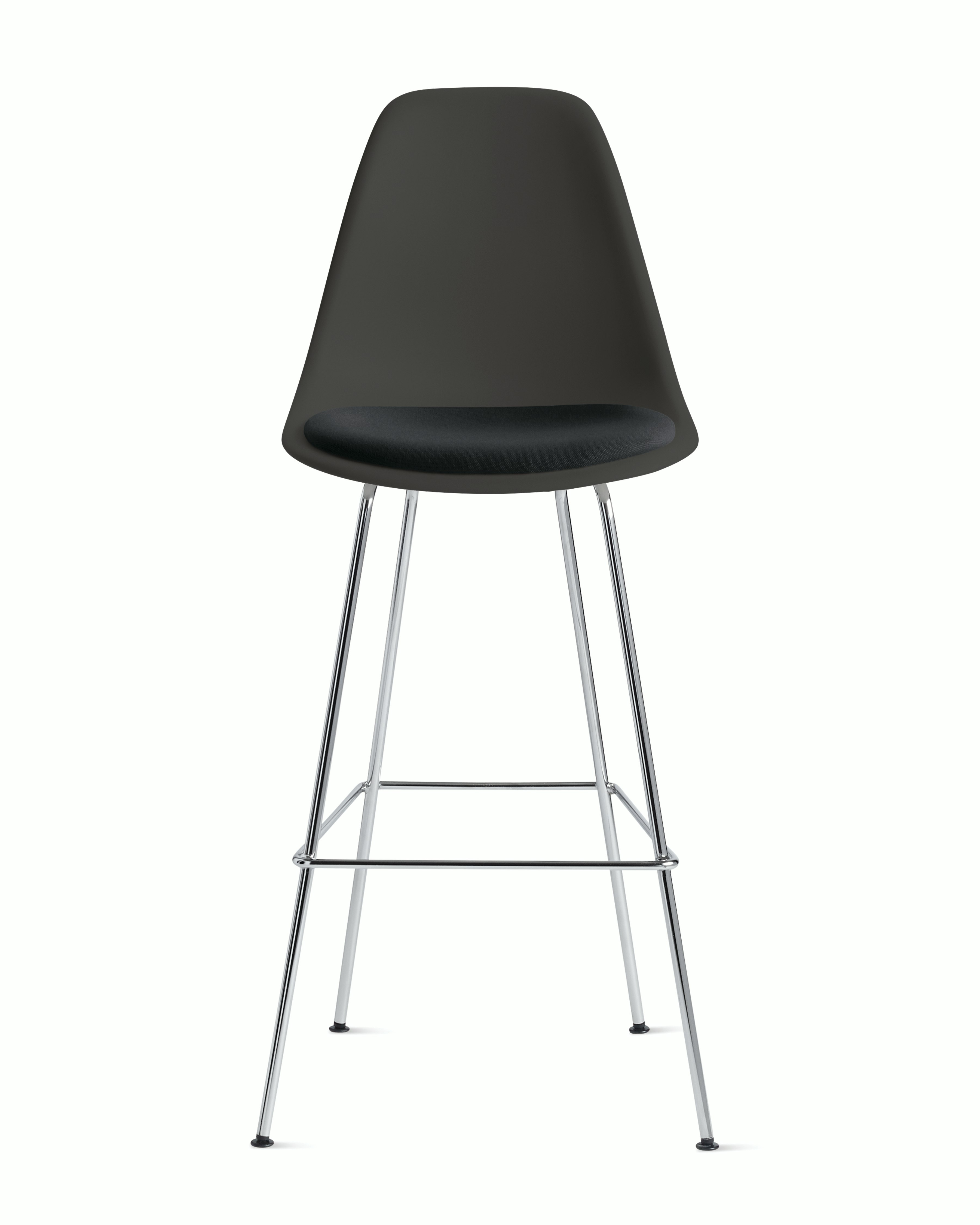 Eames Molded Plastic Stool with Seat Pad