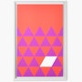 Nelson Pop Art Purple Triangles Poster Nelson Pop Art Purple Triangles Framed Poster