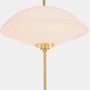Clam Table Lamp,  opal,  brass