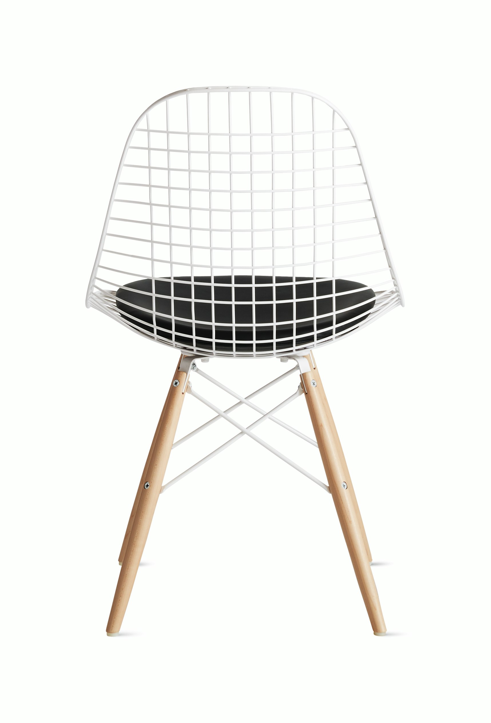 Eames Dowel-Leg Wire Chair with Seat Pad (DKW.5)