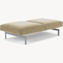 Avio Bench - Two Seater, Knoll Velvet, Sandstone, Silver