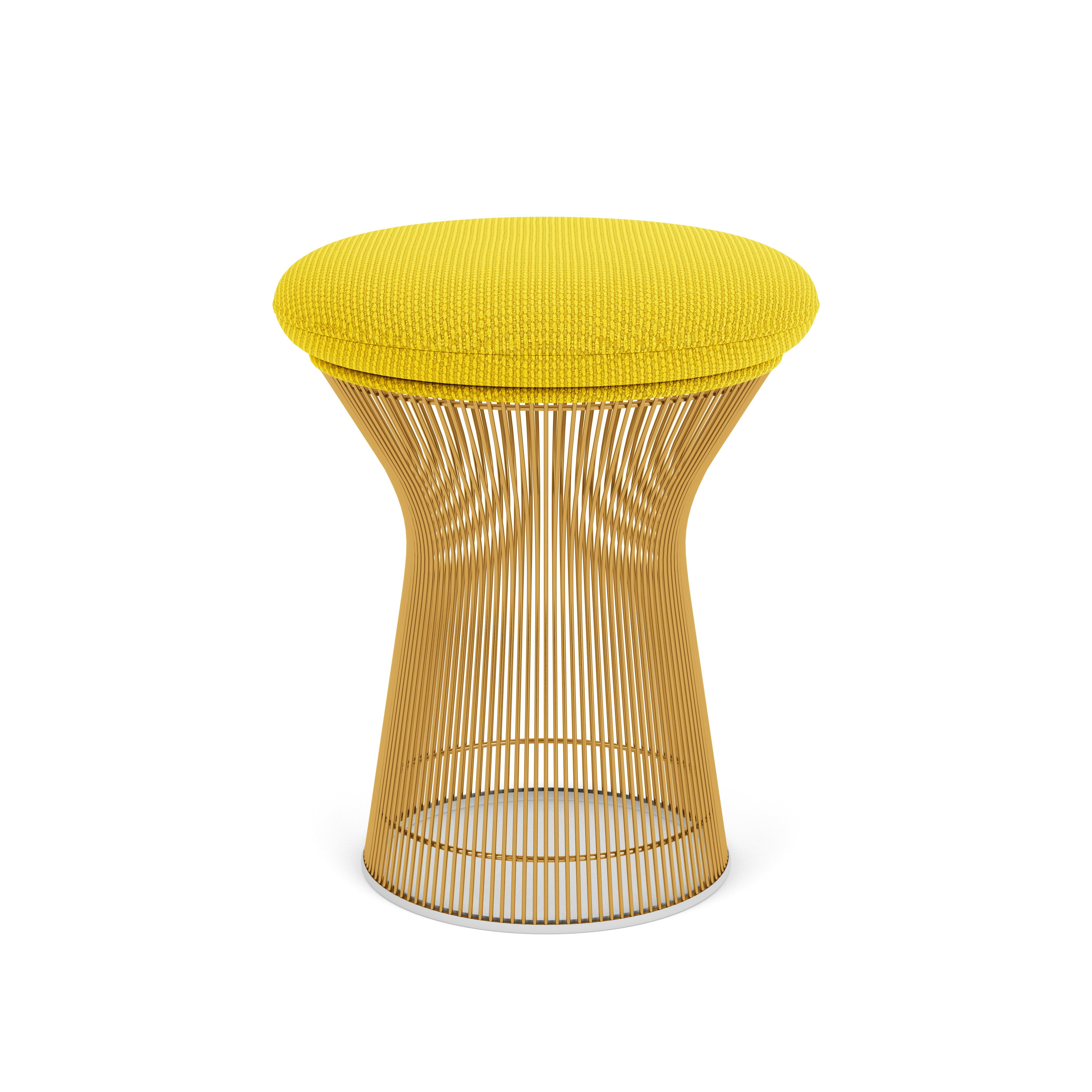 Platner Stool - Cato, Yellow, Gold