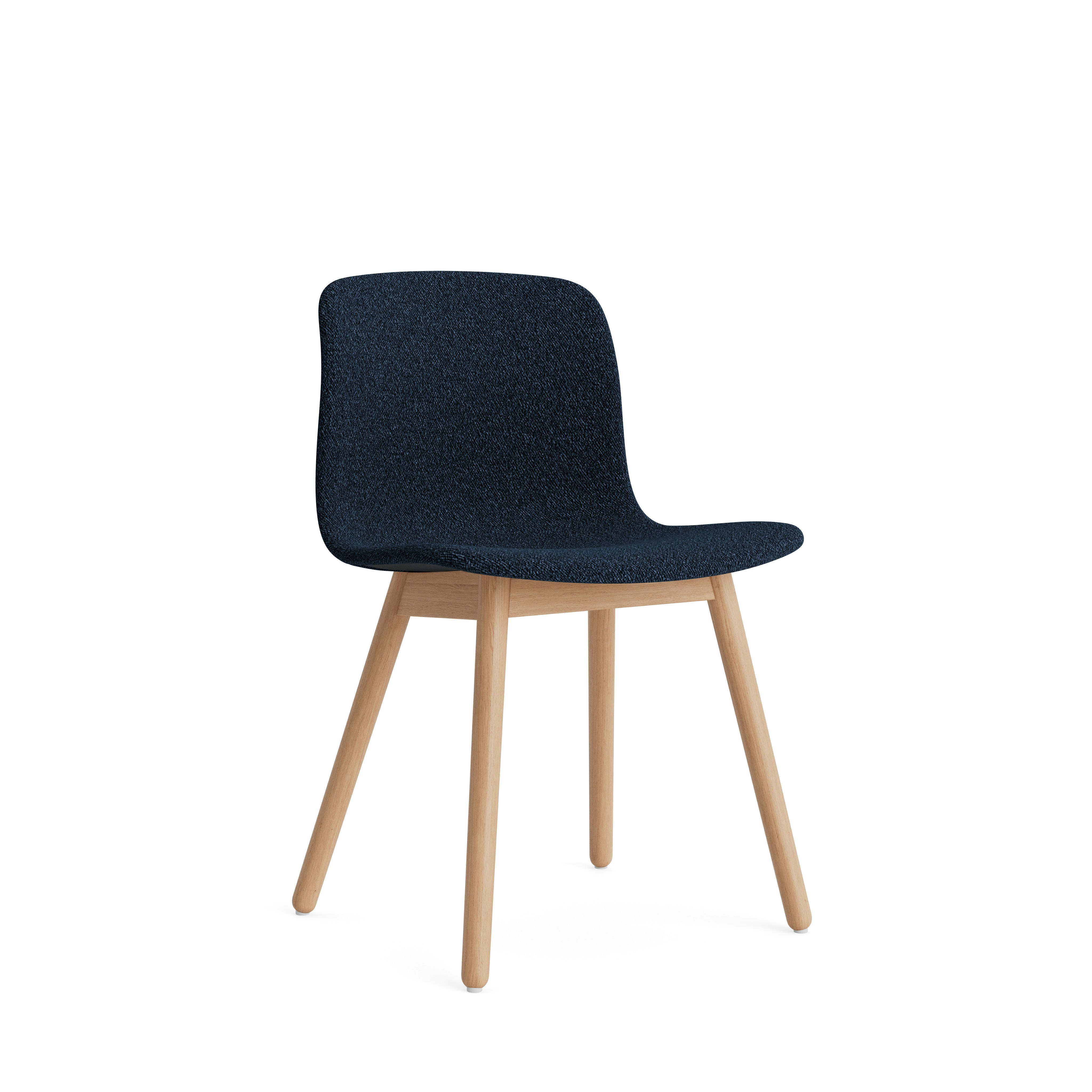 AAC 13 Side Chair - Side Chair, Flamiber, J4 Dark Blue, Matte Lacquered Oak