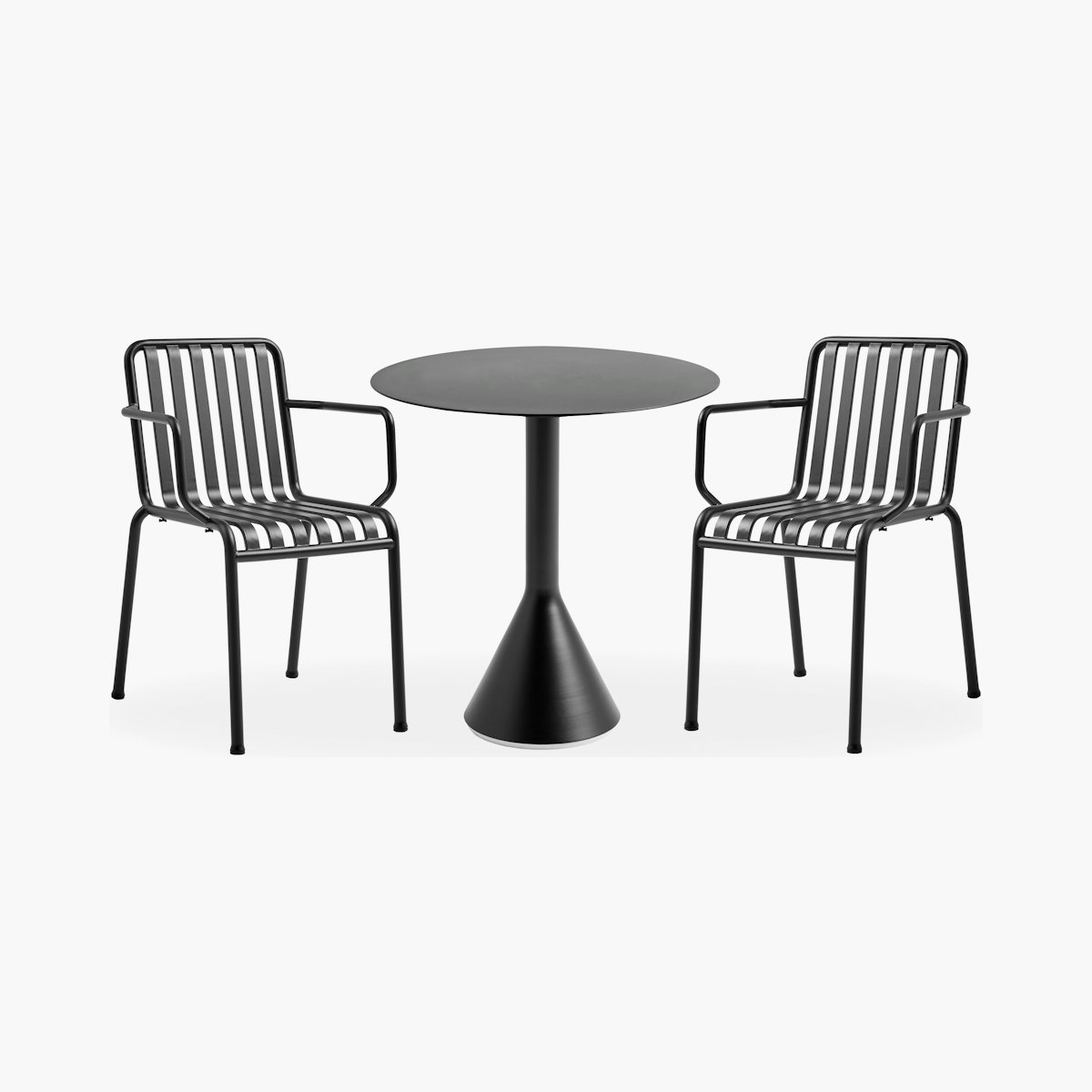 Palissade Café Set Palissade Café Set, Cone Table Round