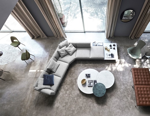 Avio Sofa and Grasshopper Table avio sofa grasshopper low tables piero lissoni barcelona stool ludwig mies van der rohe bird chair harry bertoia