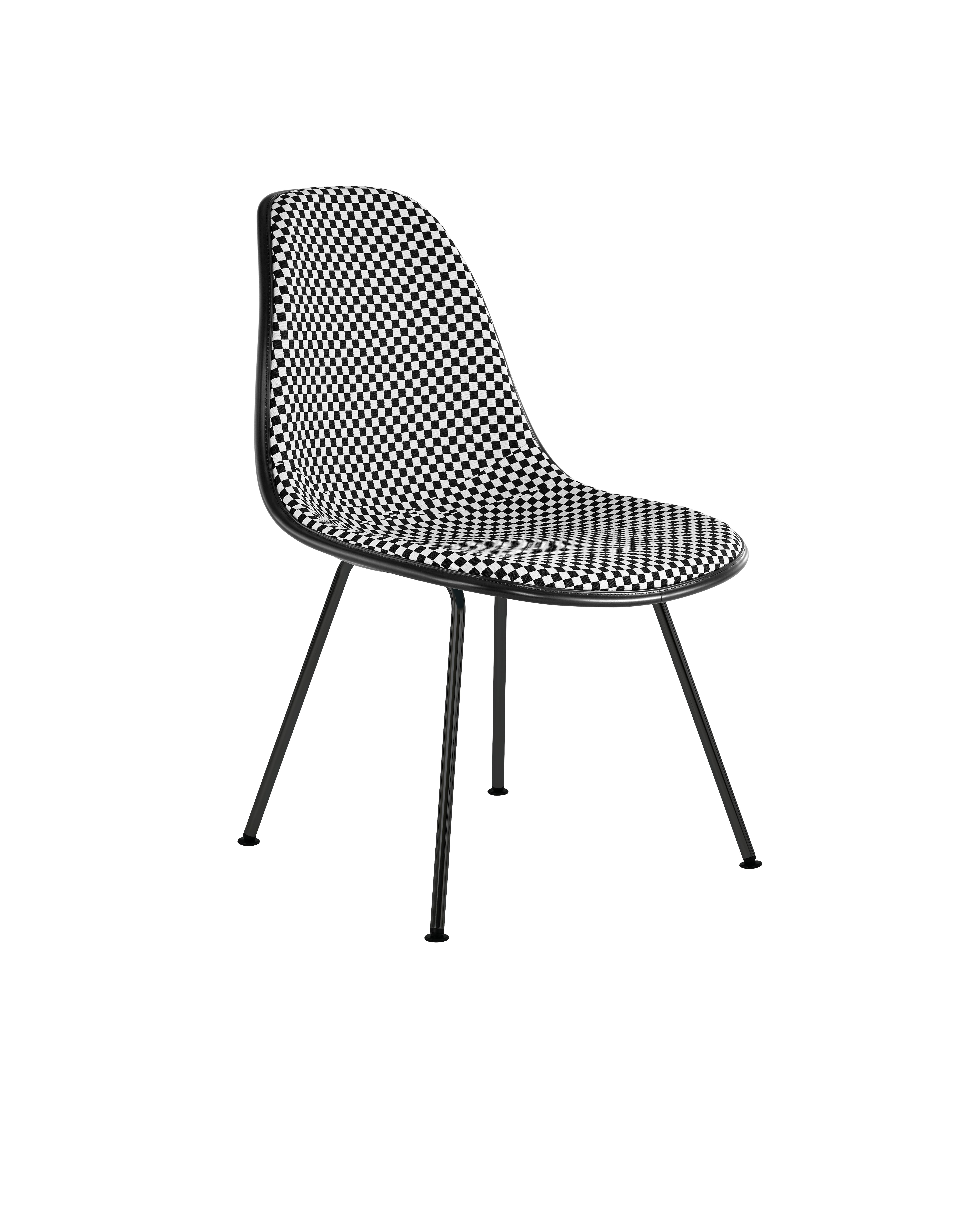 Eames Upholstered Molded Plastic Side Chair