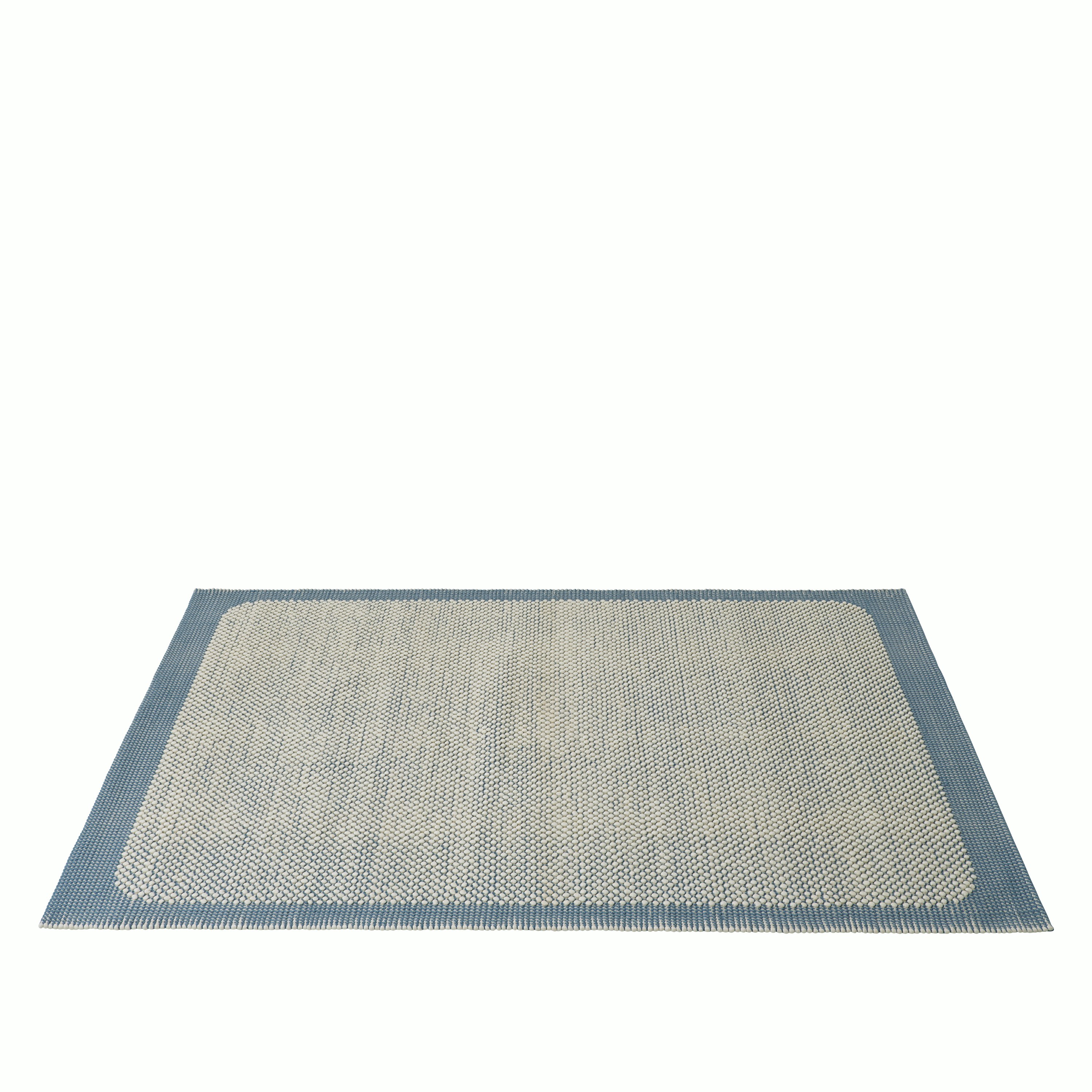 Pebble rug 200x300 pale blue angle