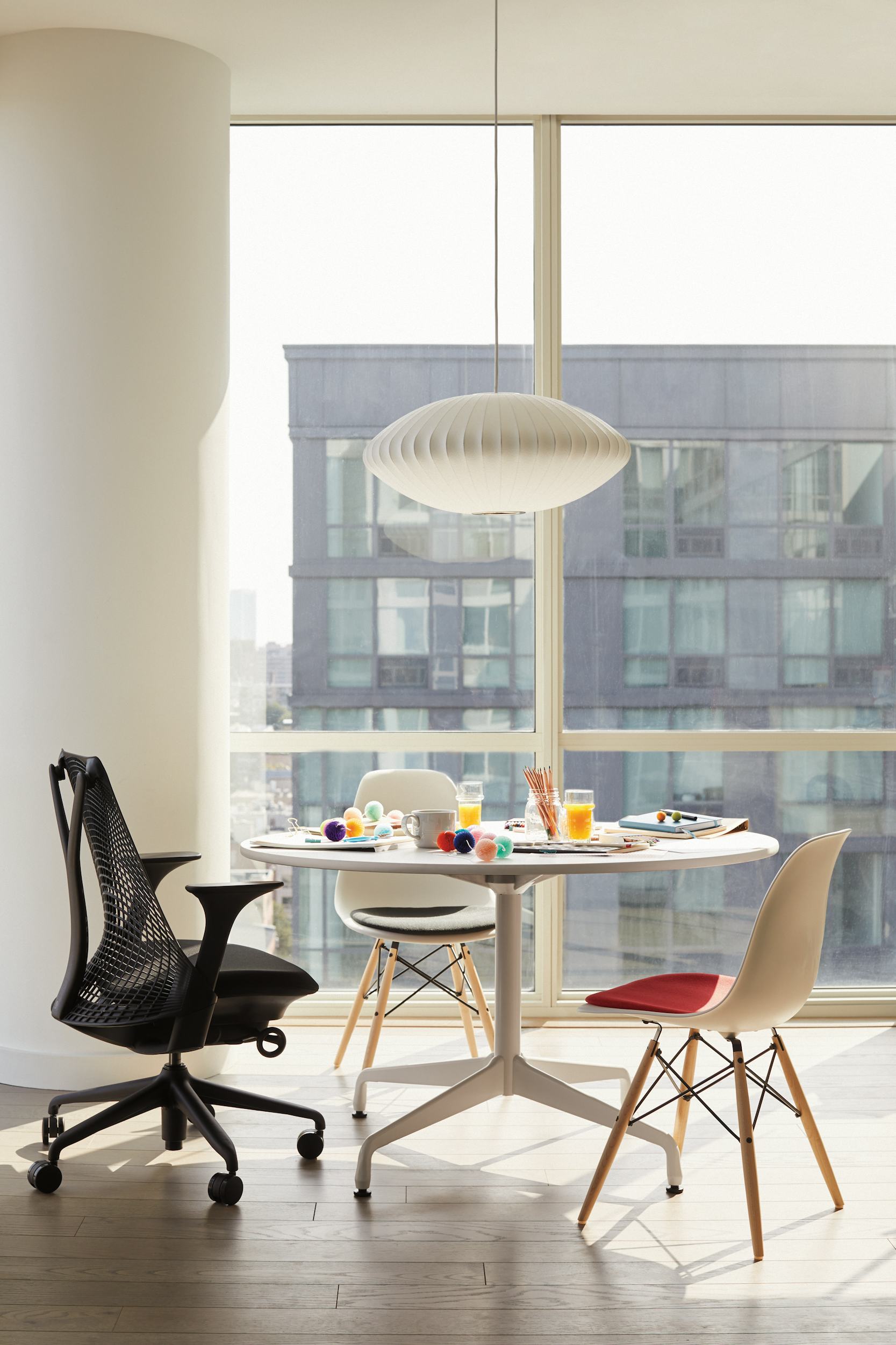 Eames Molded Plastic Side Chair with Seat Pad – Design Within Reach