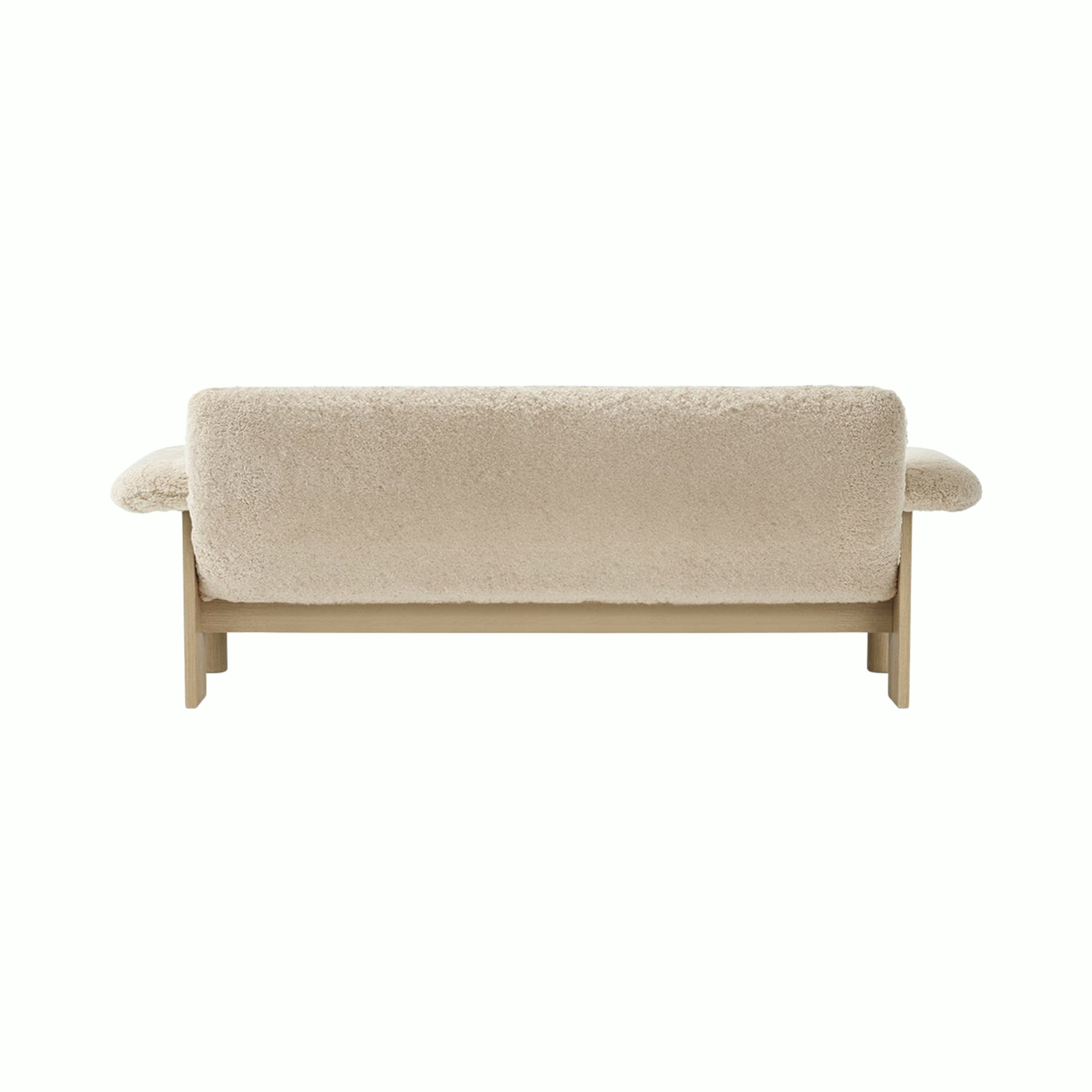 Brasilia Sofa - Natural Oak, Sheepskin, Nature