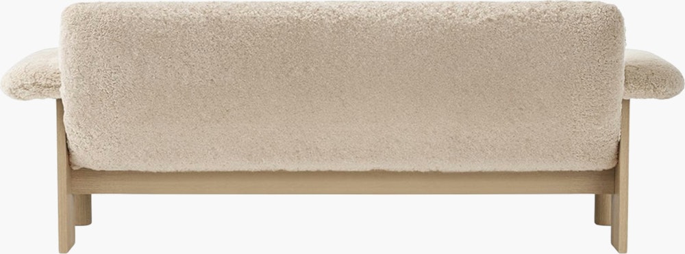 Brasilia Sofa - Natural Oak, Sheepskin, Nature