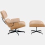Eames Lounge and Ottoman in Prone and Stow leathers