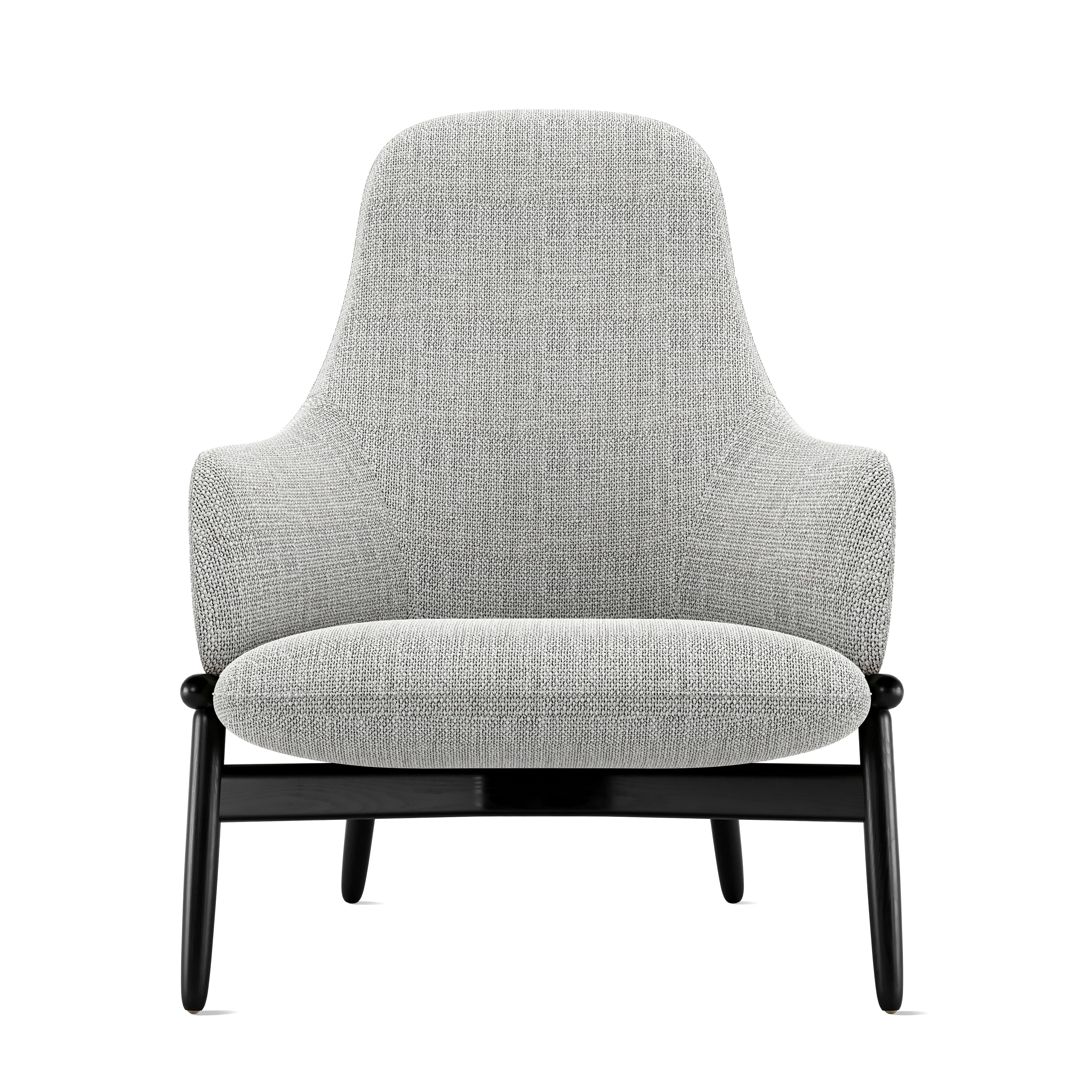 ReFrame Lounge Chair - High Back,  Capri,  Silver,  Ebony Ash