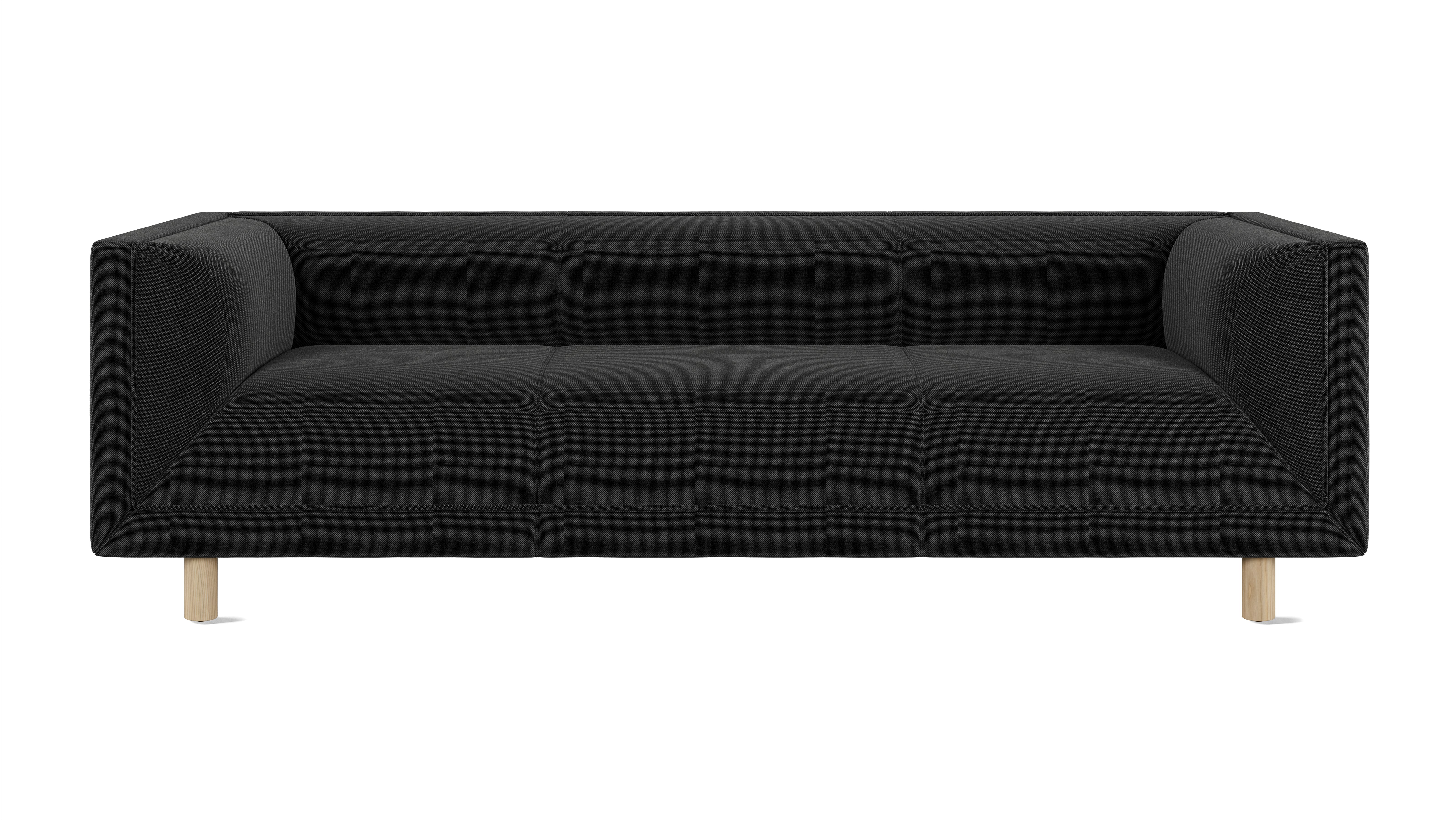 Rolled Arm Sofa 84,  Mode Talus,  White Ash