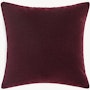 Pillows by Knoll Textiles - 17" x 17", Knoll Velvet, Wine