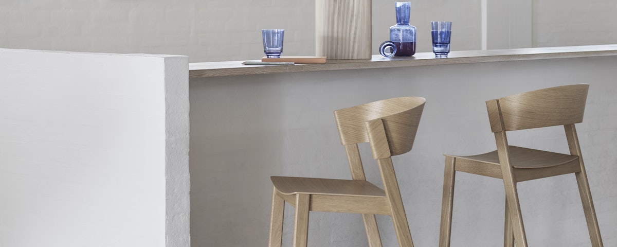 Cover Stools at a kitchen counter setting