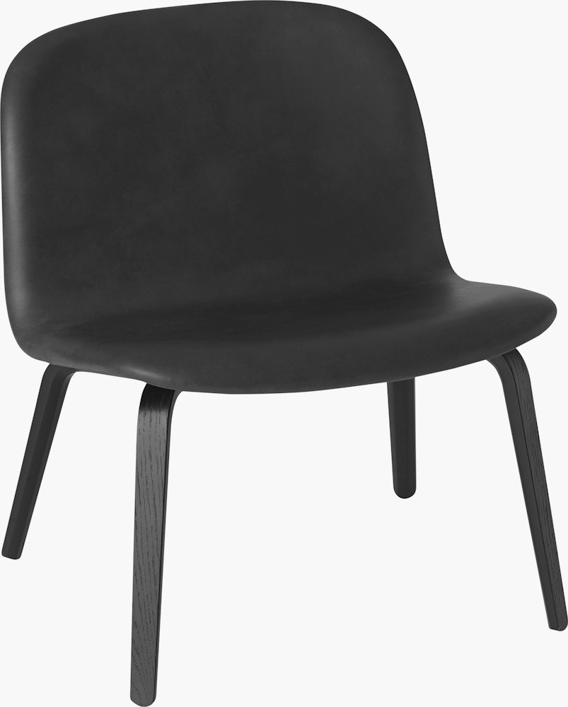 Visu lounge black Refine leather