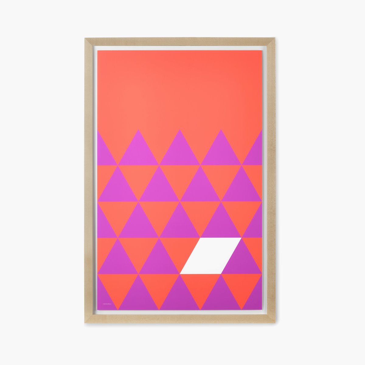 Nelson Pop Art Purple Triangles Poster Nelson Pop Art Purple Triangles Framed Poster